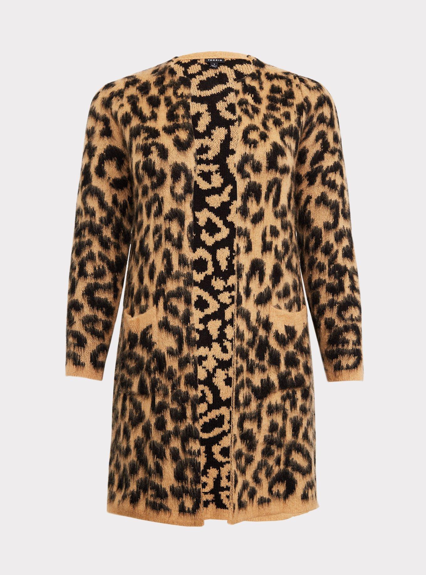 Plus Size - Leopard Brushed Cardigan - Torrid