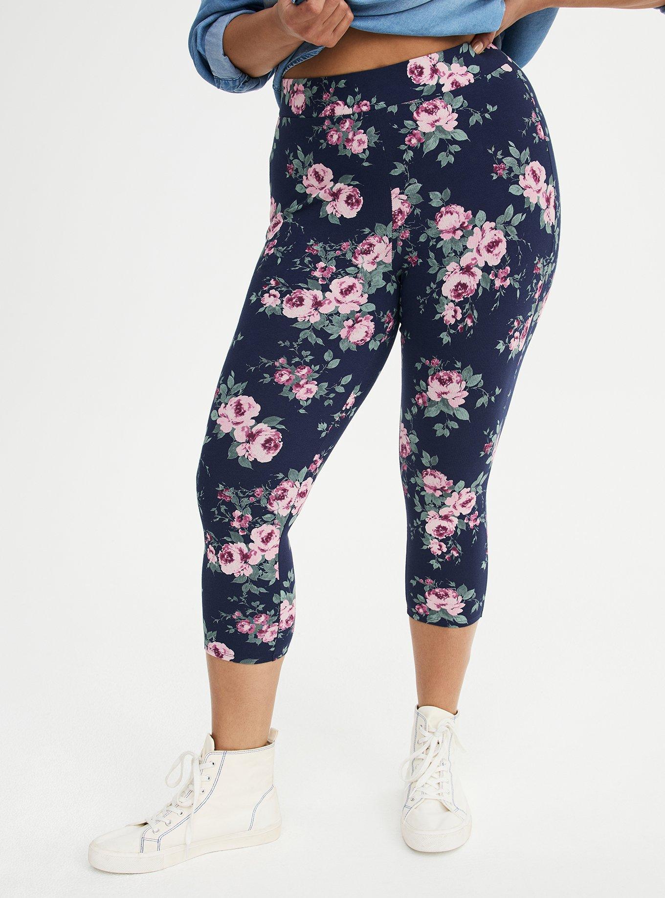 Capri Legging, REGINA FLORAL BLUE, alternate
