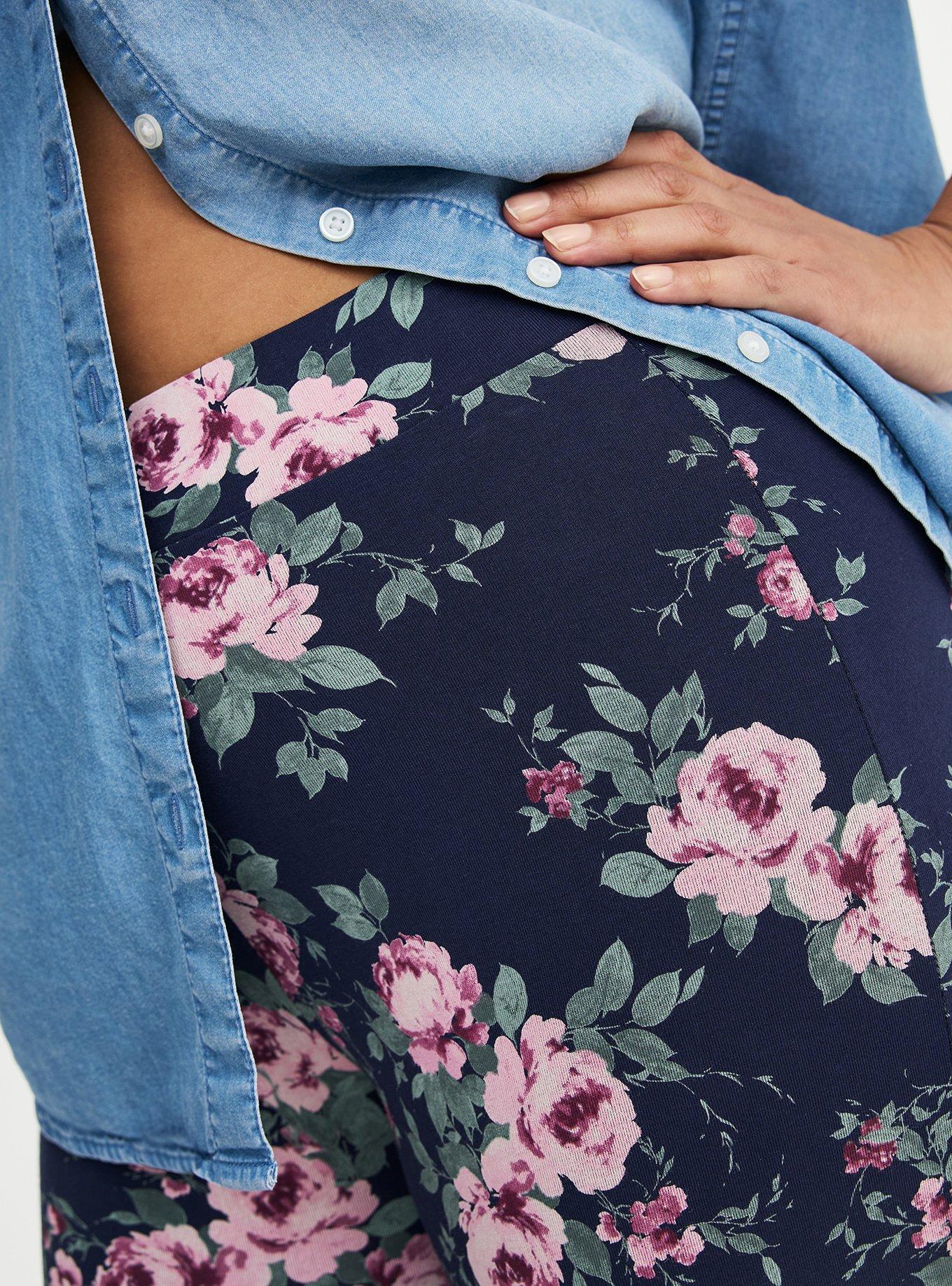 Capri Legging, REGINA FLORAL BLUE, alternate