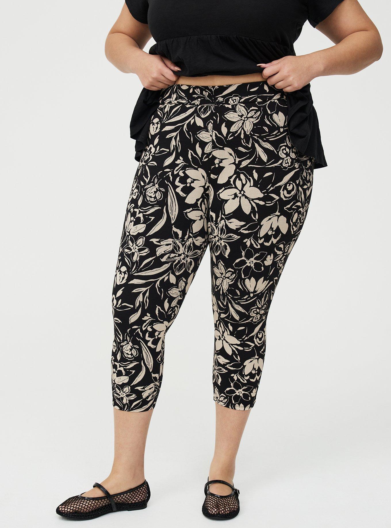 Capri Legging, STEPH FLORAL BLACK, alternate