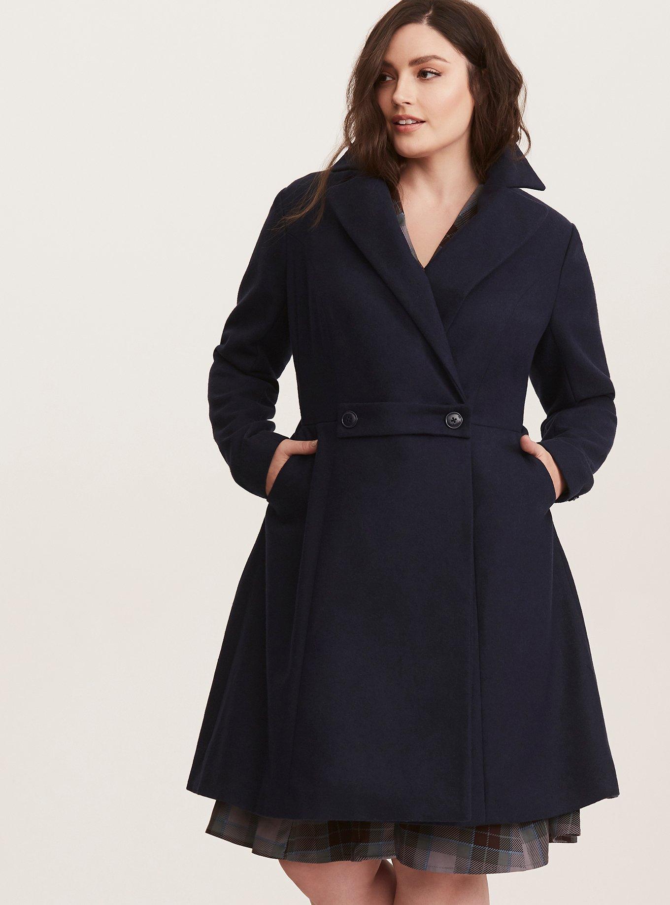 Plus size 2024 swing coats sale