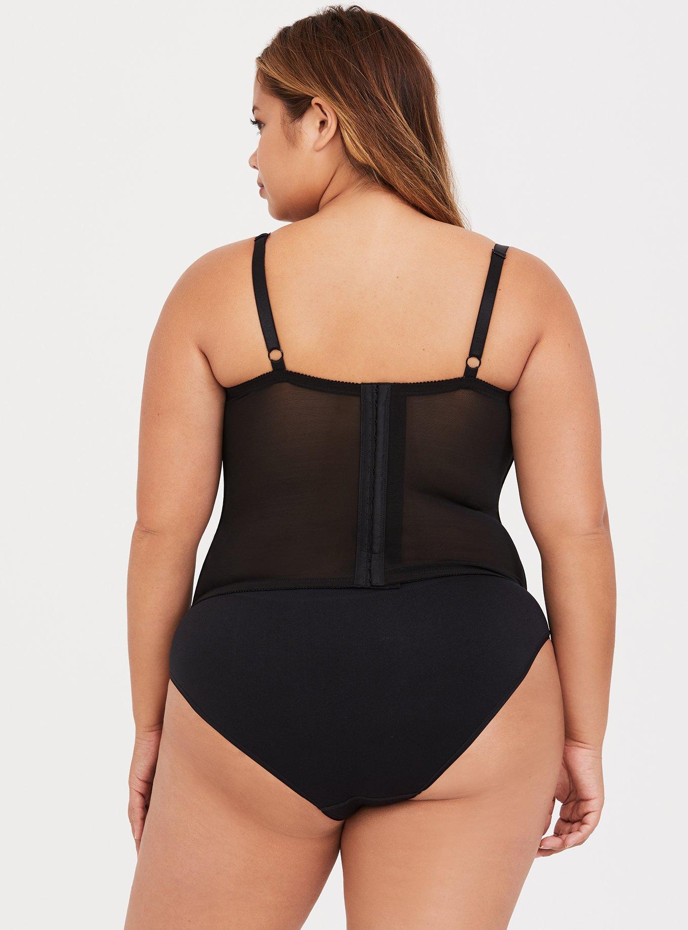 Plus Size - Pleather Buckle Strap Bustier - Torrid