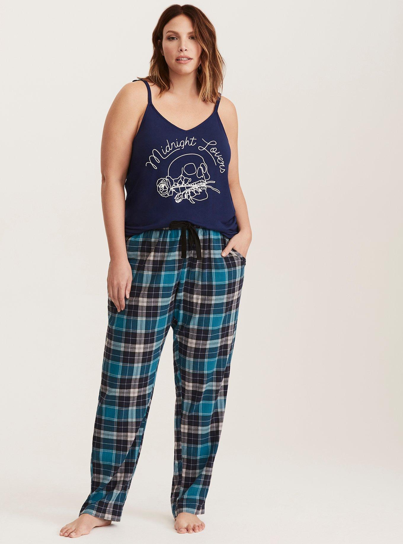 Plus Size Sleep Check Print Pajama Pants Torrid