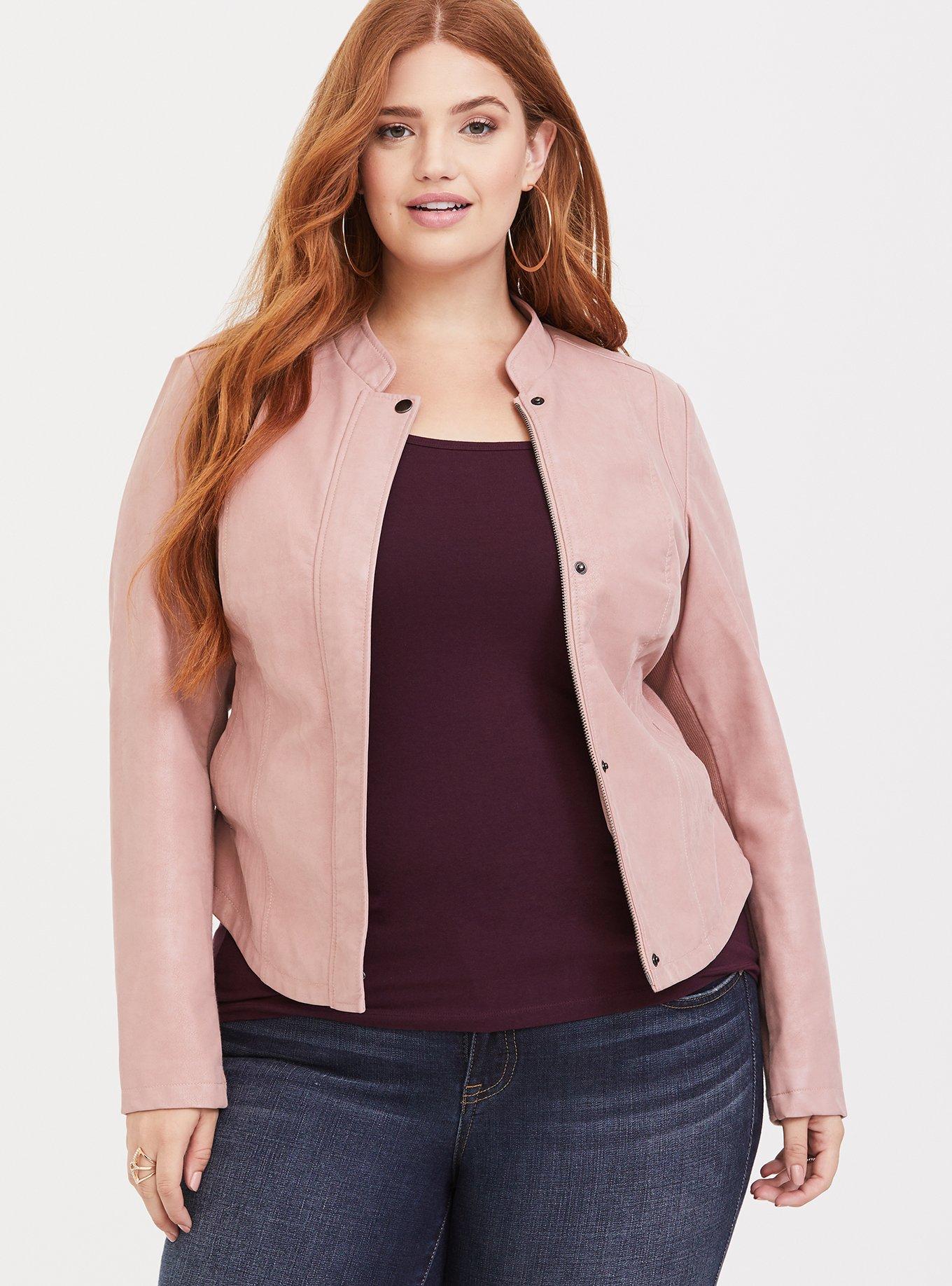 Torrid pink outlet moto jacket