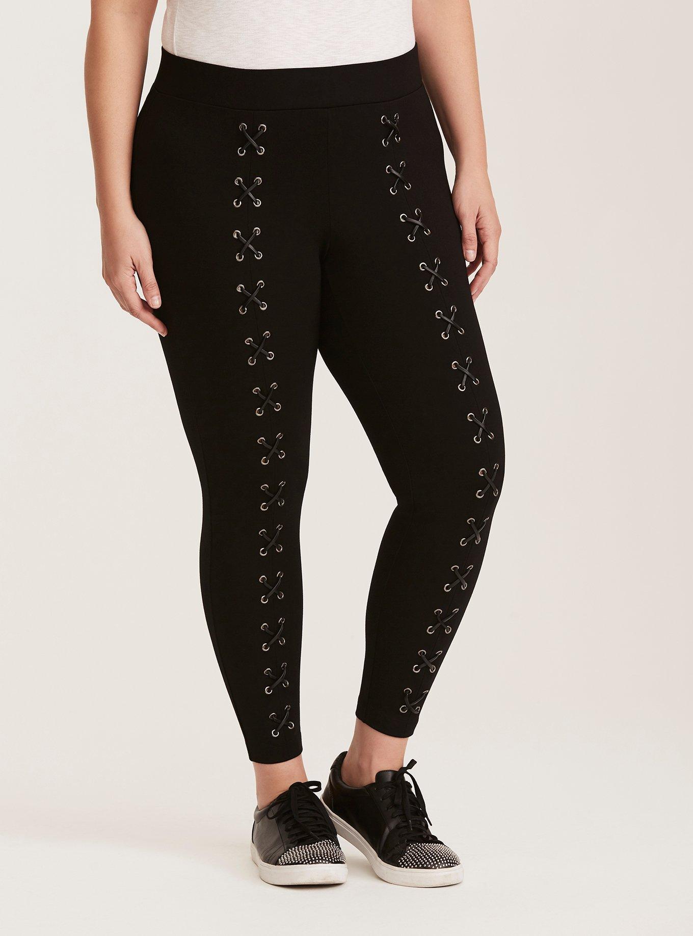 Grommet Lace Up Leggings - Canada