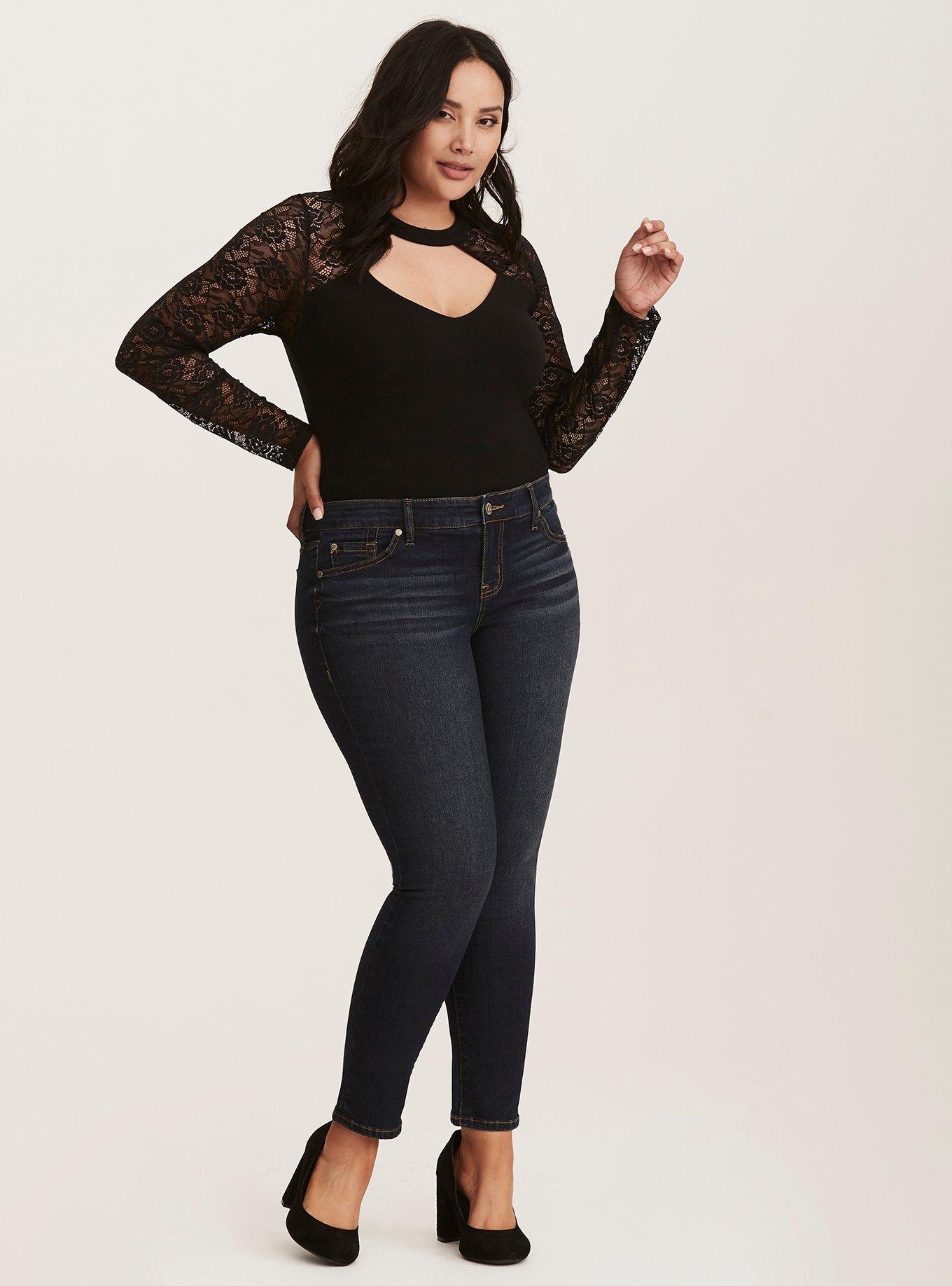 Skinny Jean - Dark Wash, BAYOU, alternate