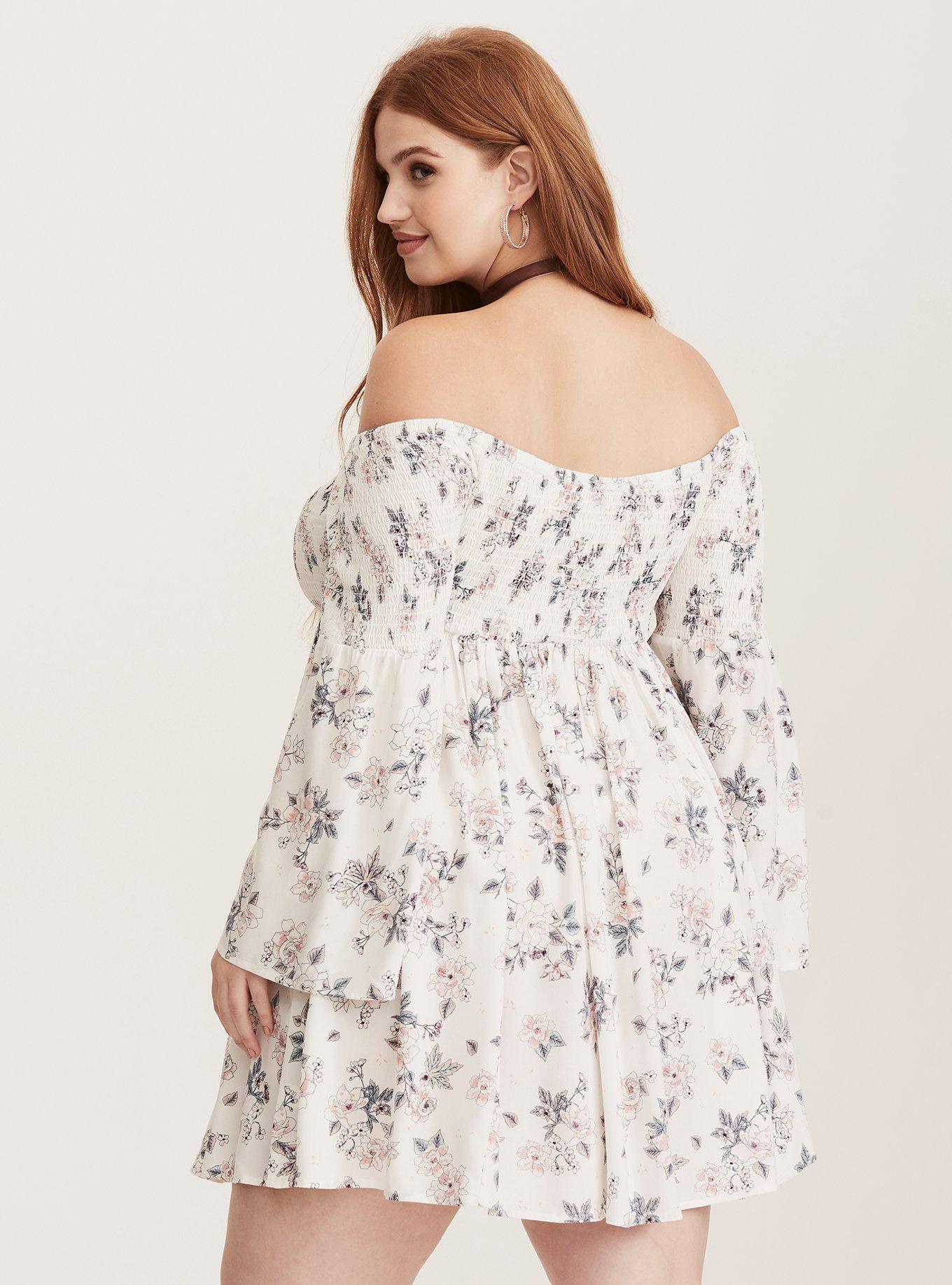 Torrid off outlet the shoulder dress