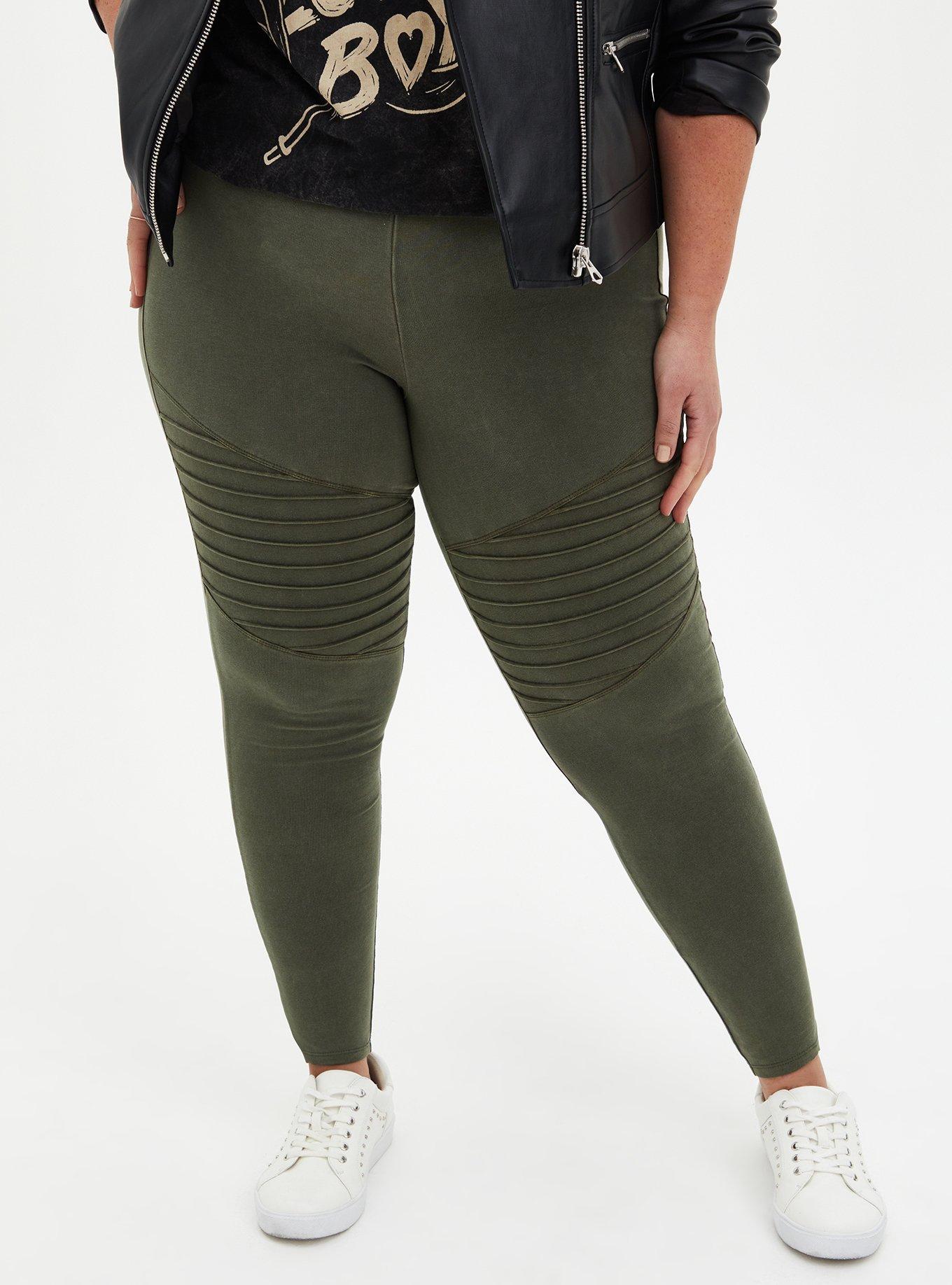 Plus Size - Full Length Signature Waist Moto Legging - Torrid