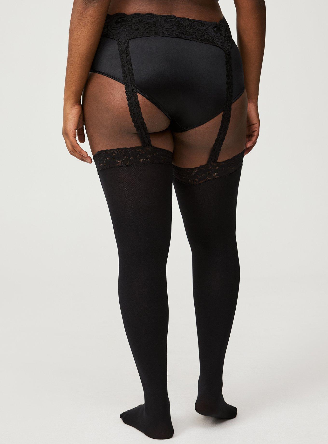 Plus Size Thigh High Faux Garter Torrid