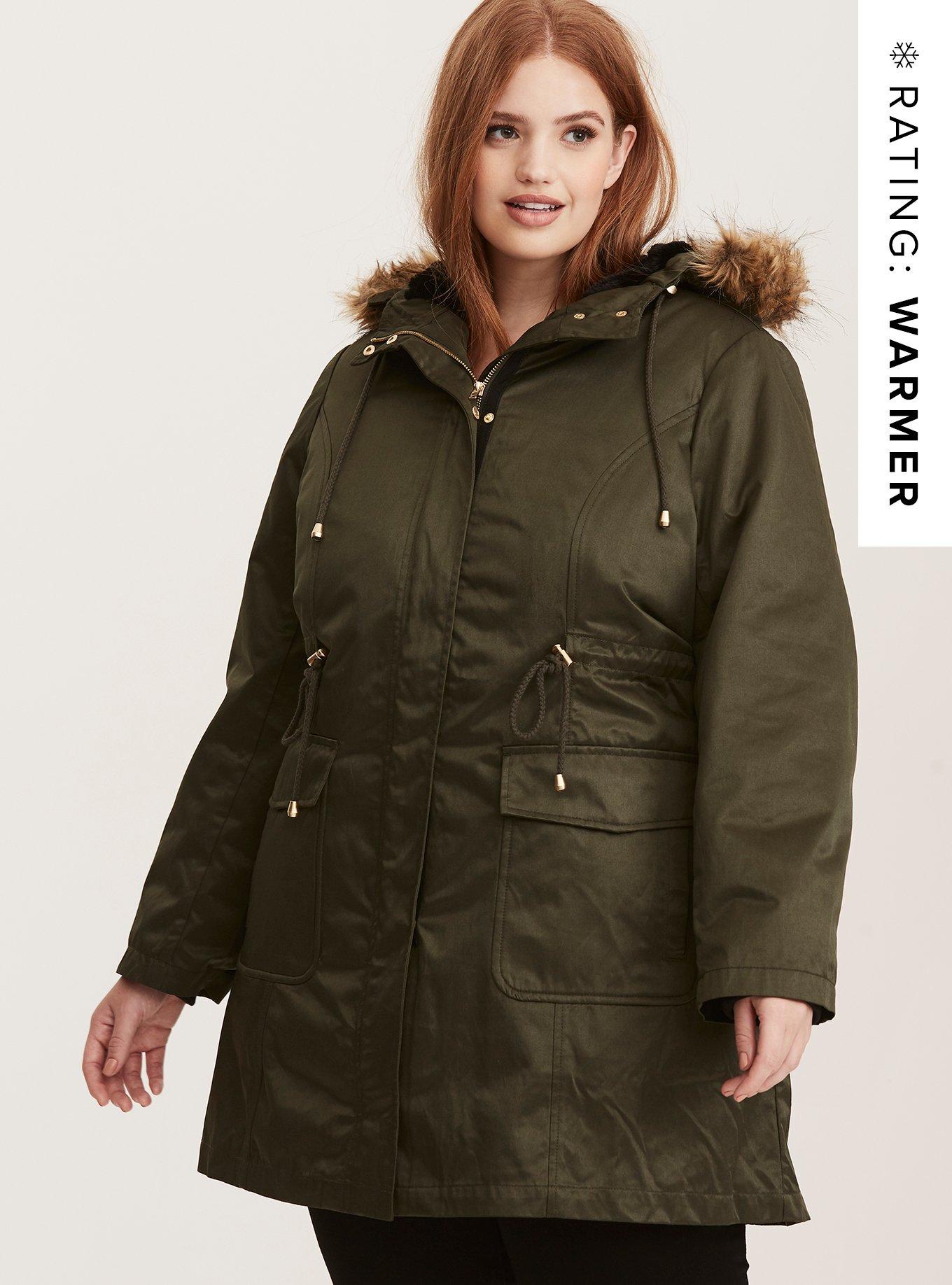 Plus size winter store coats torrid