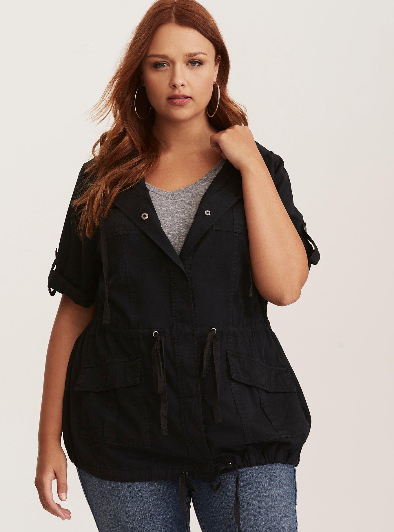Plus Size - Short Sleeve Anorak Jacket - Torrid