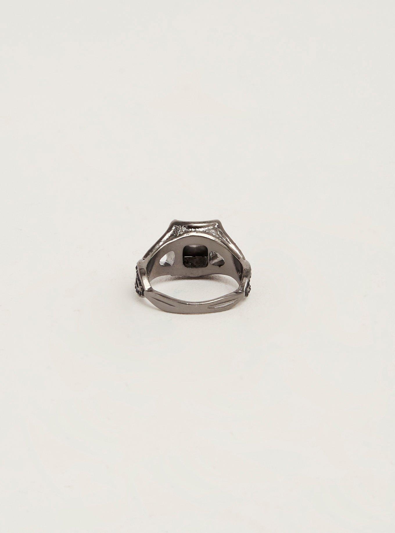 Gemstone Ring, BLACK, alternate