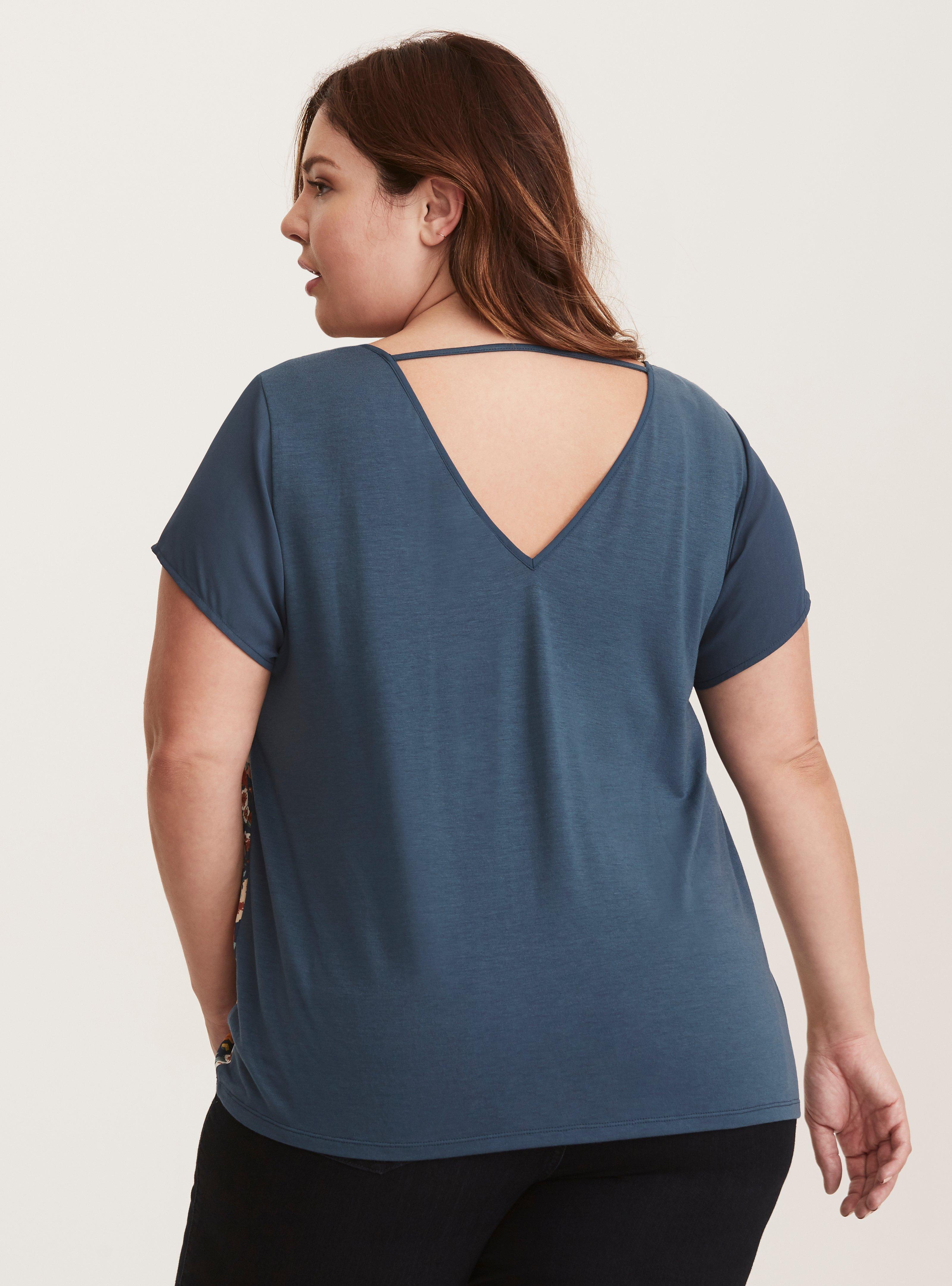 Plus Mint Woven Solid Top