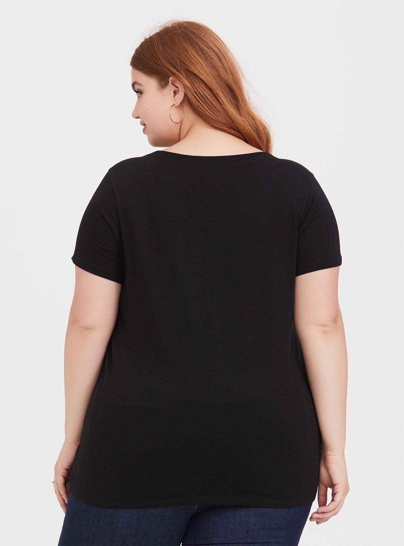 Plus Size All Love is Equal Black Slim Fit Crew Tee, DEEP BLACK, alternate