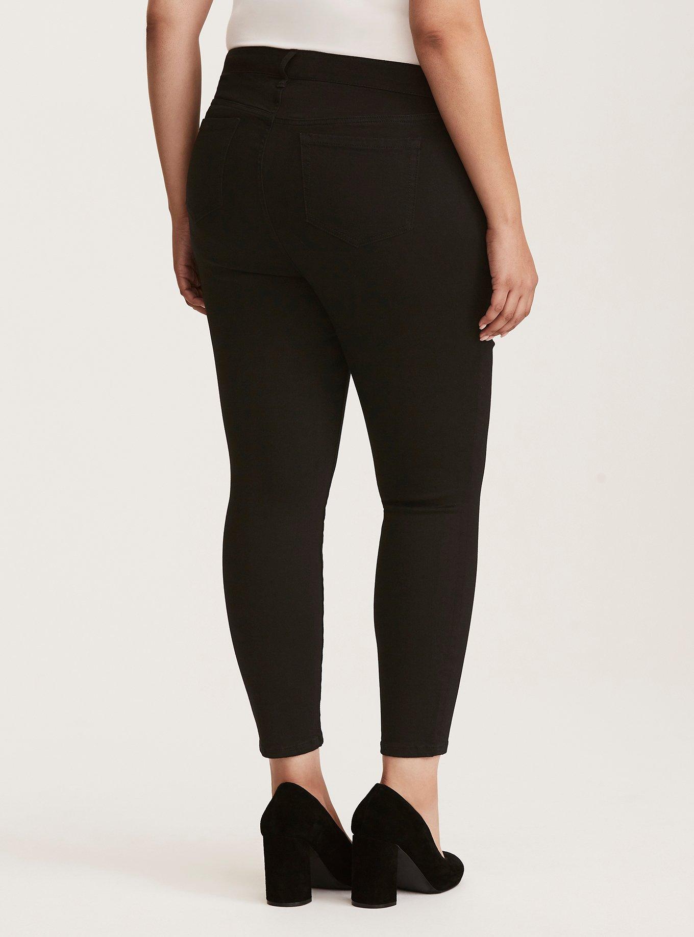 Plus Size Premium Stretch High-Rise Curvy Skinny Jeans - Black Wash, BLACK, alternate