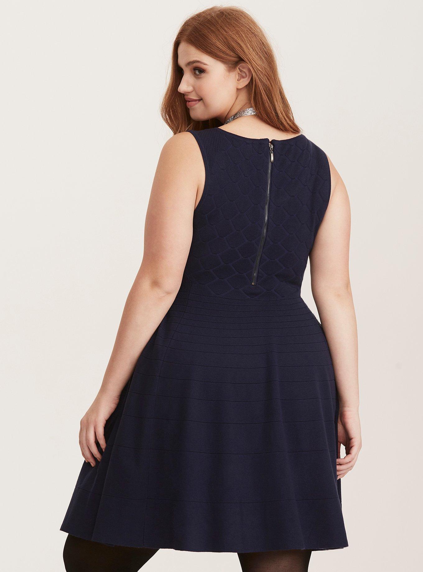 Torrid hot sale navy dress