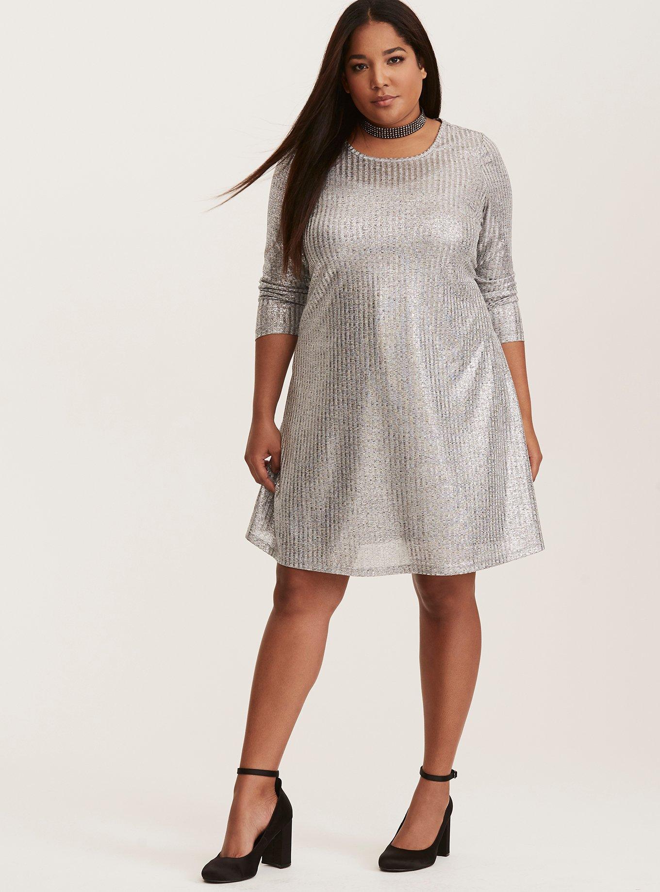 Torrid hotsell silver dress