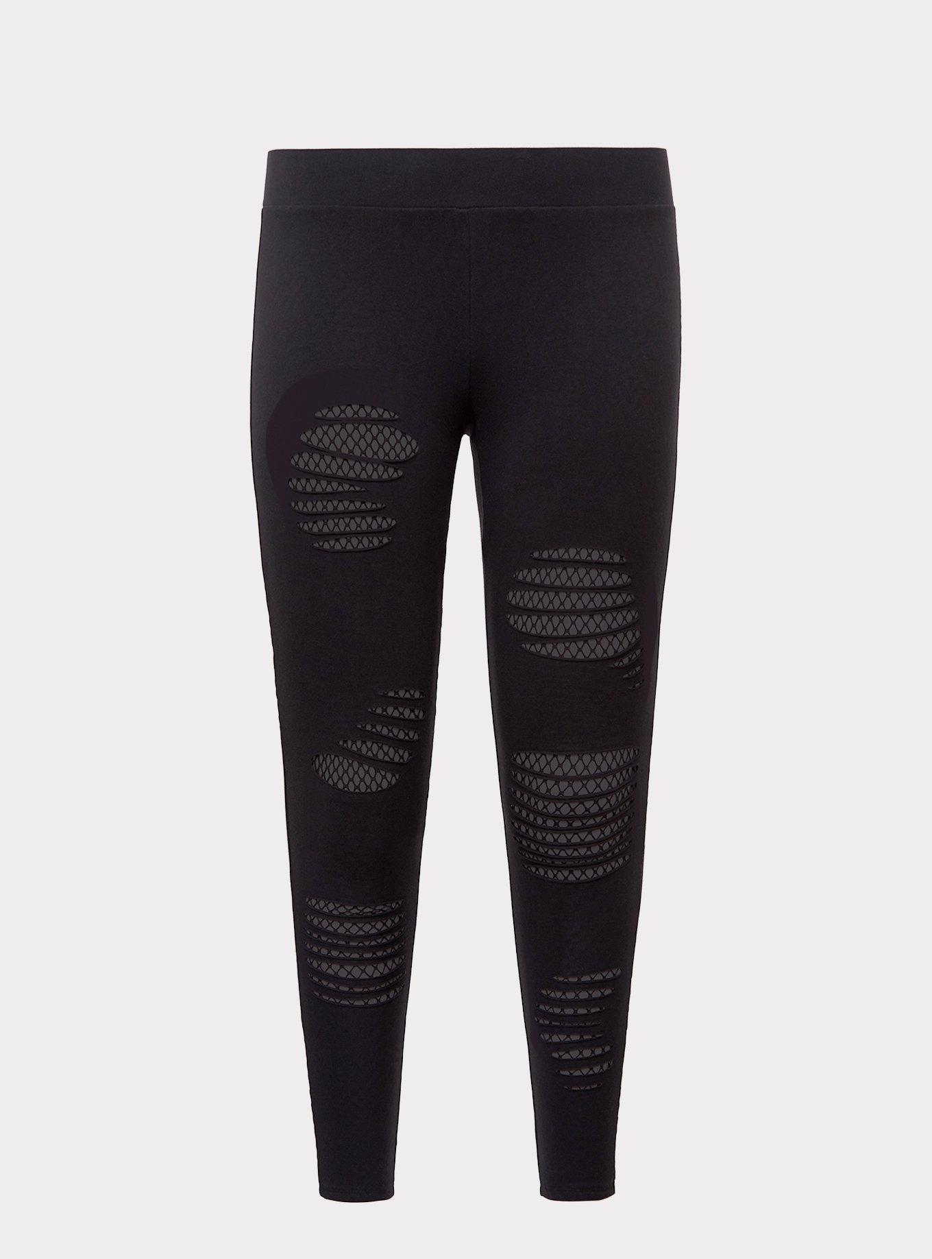 Rips | Ripped Black Leggings - Legging Bay