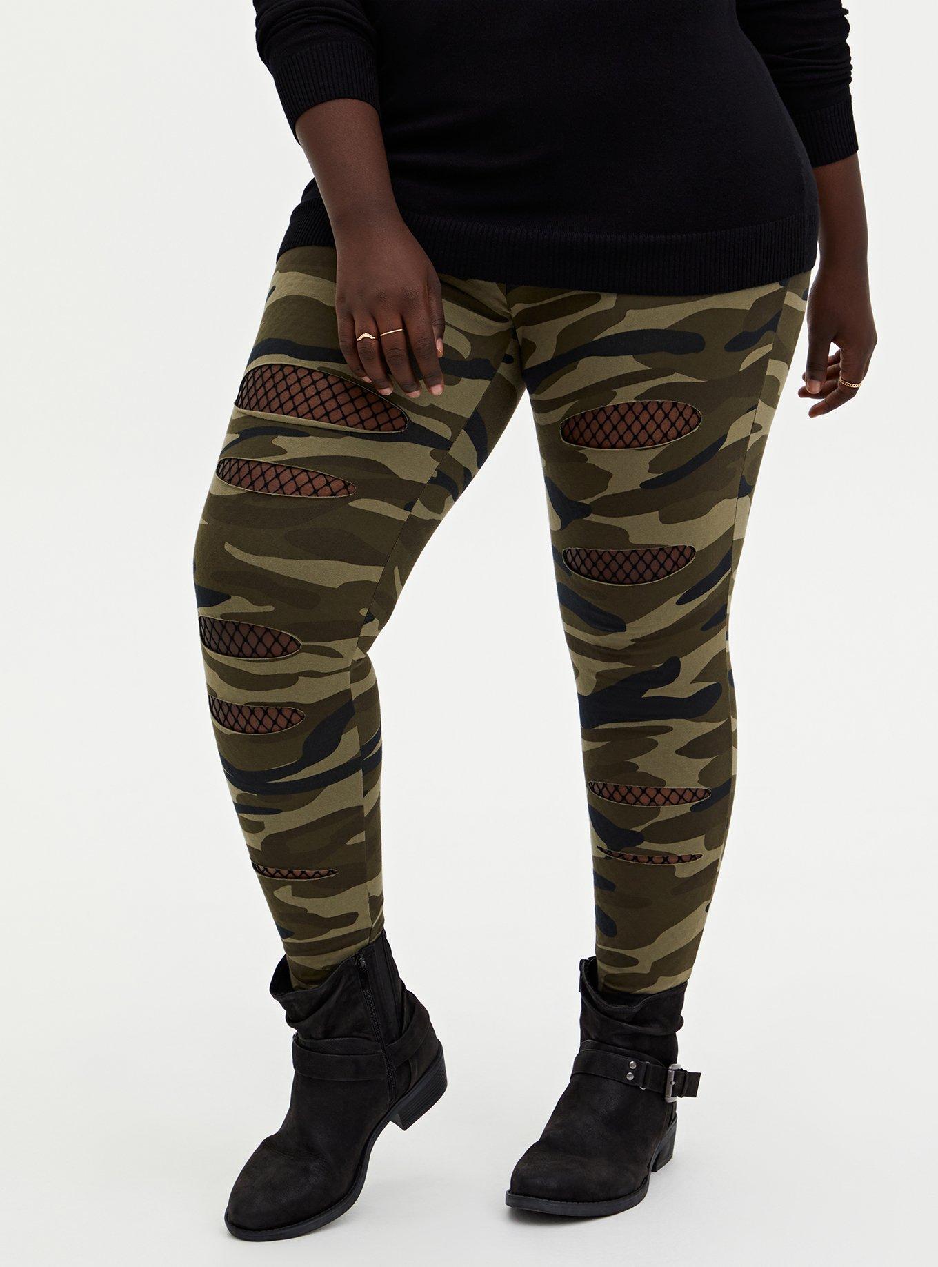 Full Length Signature Waist Split Legging, BRUSHED CAMO, alternate