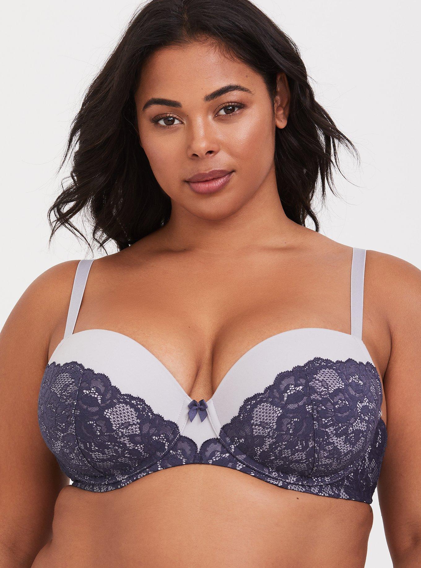 Torrid Curve Body T-Shirt Lightly Lined Lace Straight Back Bra