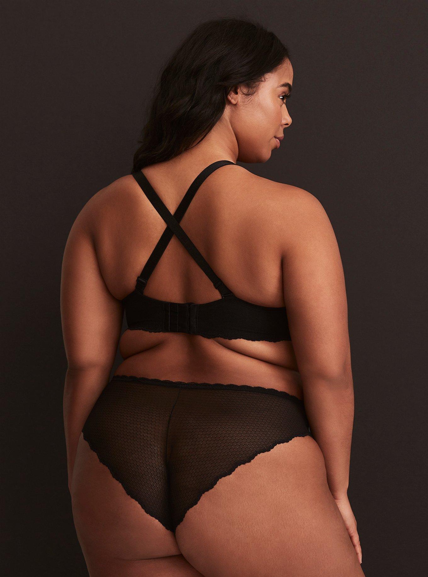 Plunge Push-Up Placed Print Straight Back Bra, FLORAL, alternate