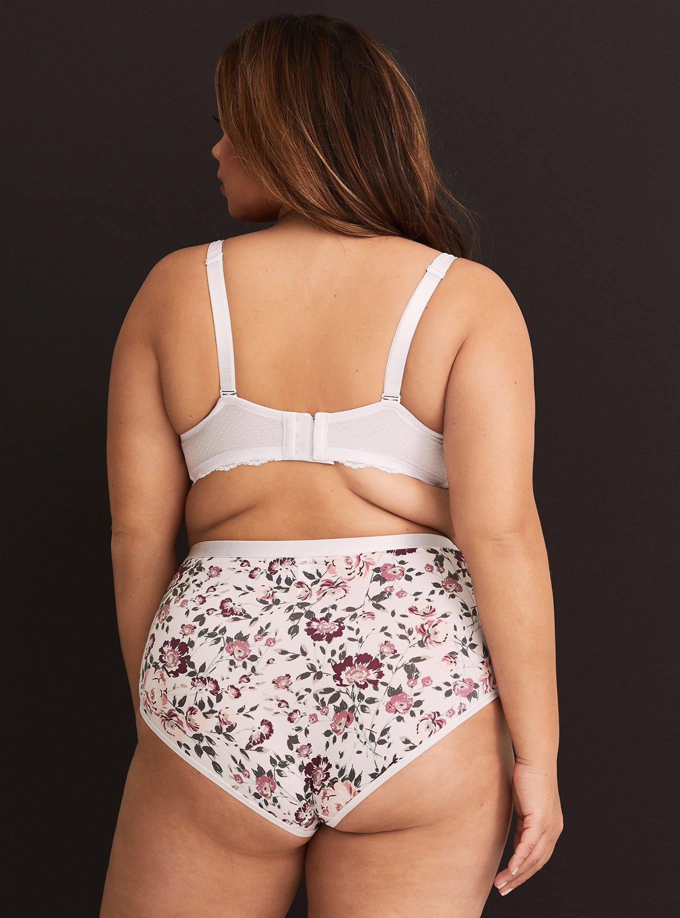 Plunge Push-Up Placed Print Straight Back Bra, ROMANCE IN PLACE, alternate