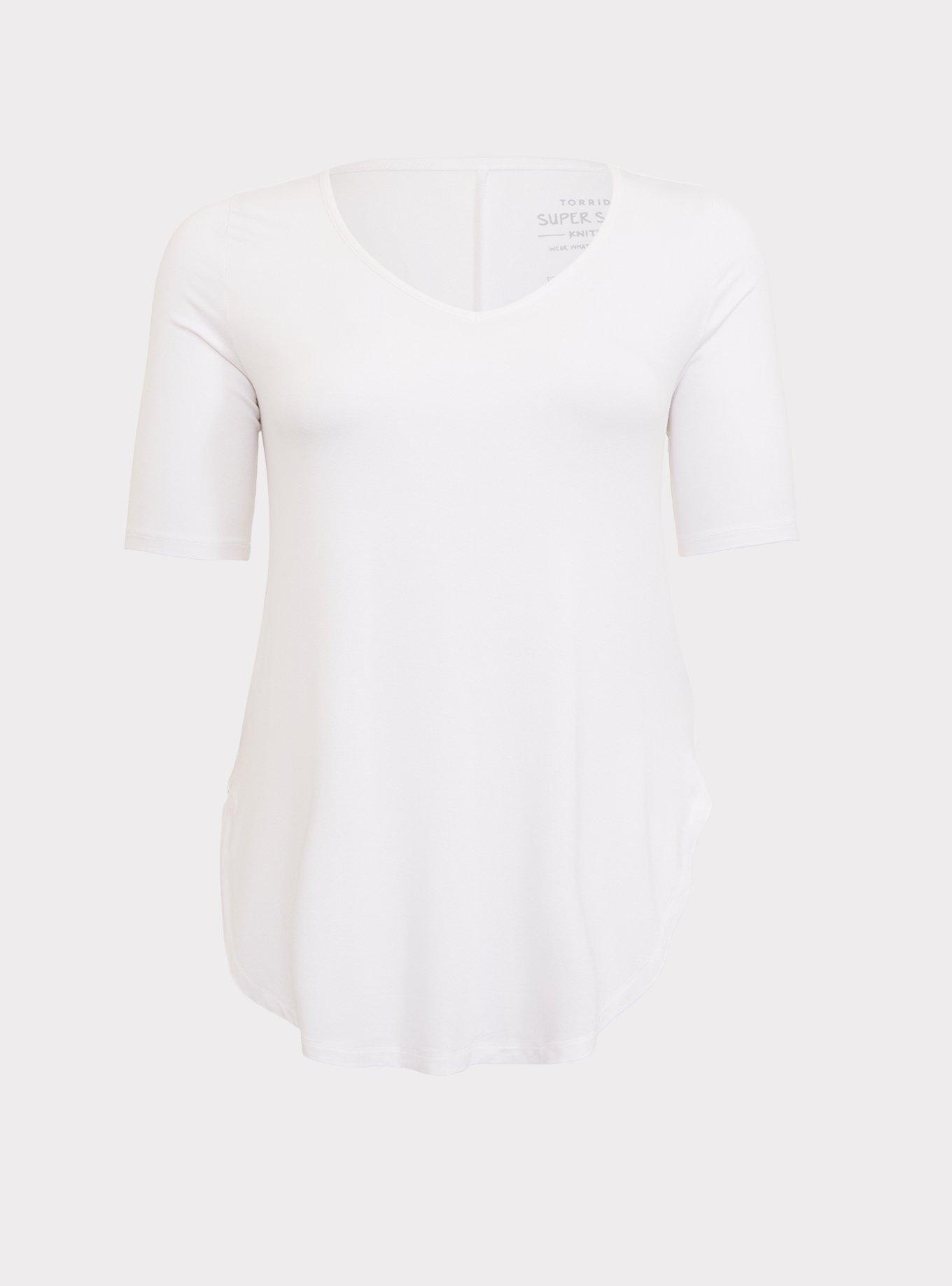 TORRID SIZE: 3X FAVORITE TANK TUNIC - SUPER SOFT WHITE - Annie