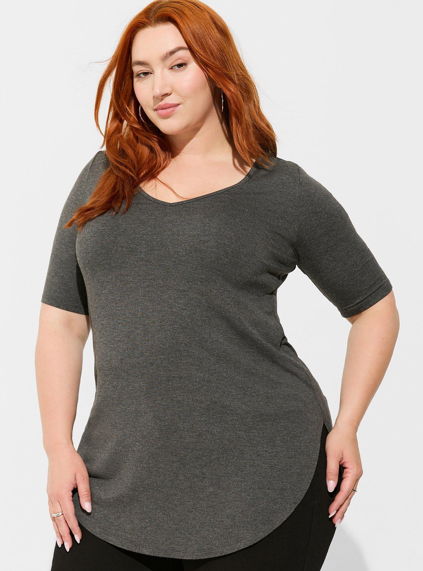 Plus Size - Favorite Tunic Super Soft V-Neck Tunic Tee - Torrid