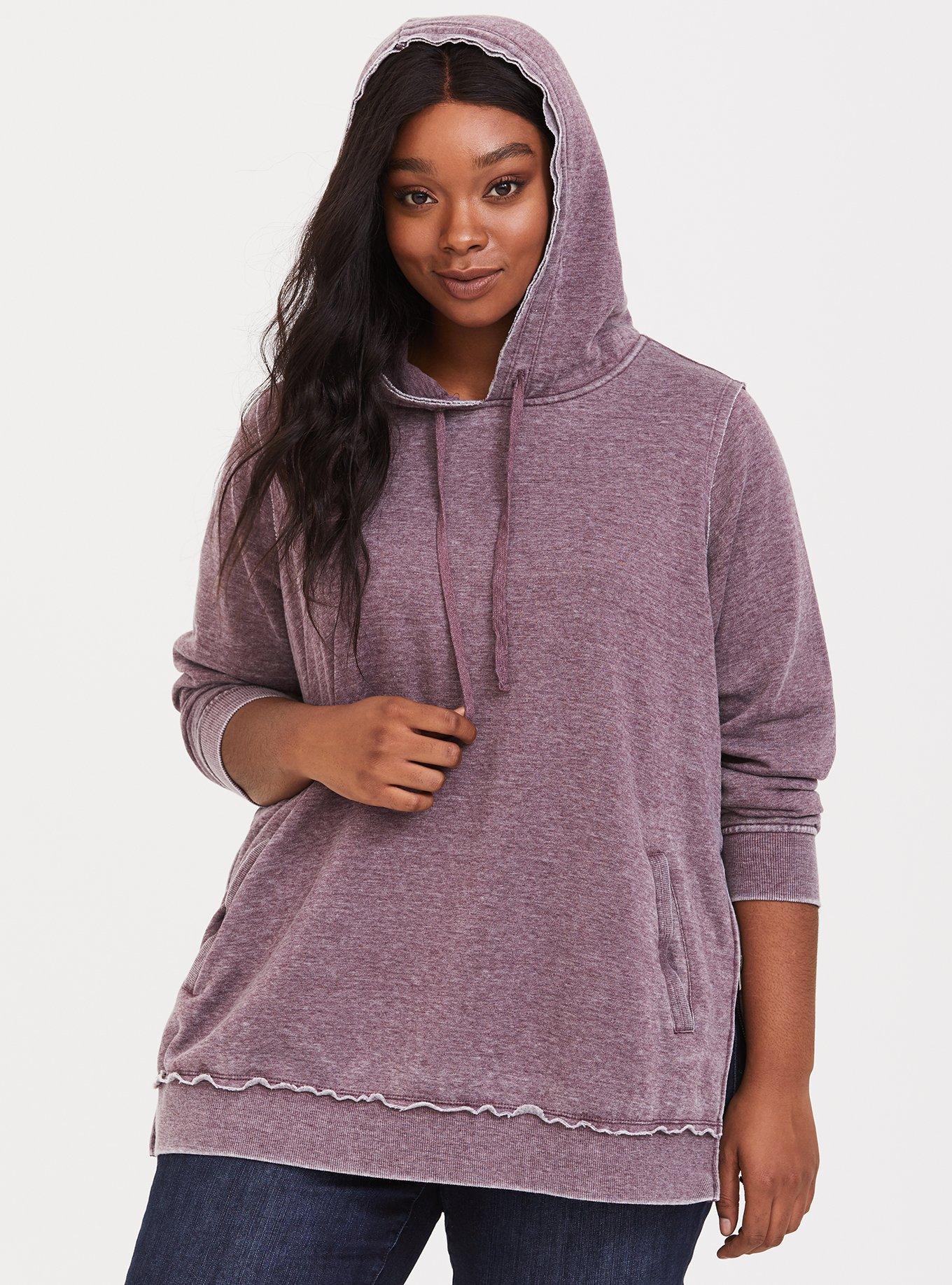 Cozy Tunic Hoodie in Heather Grey