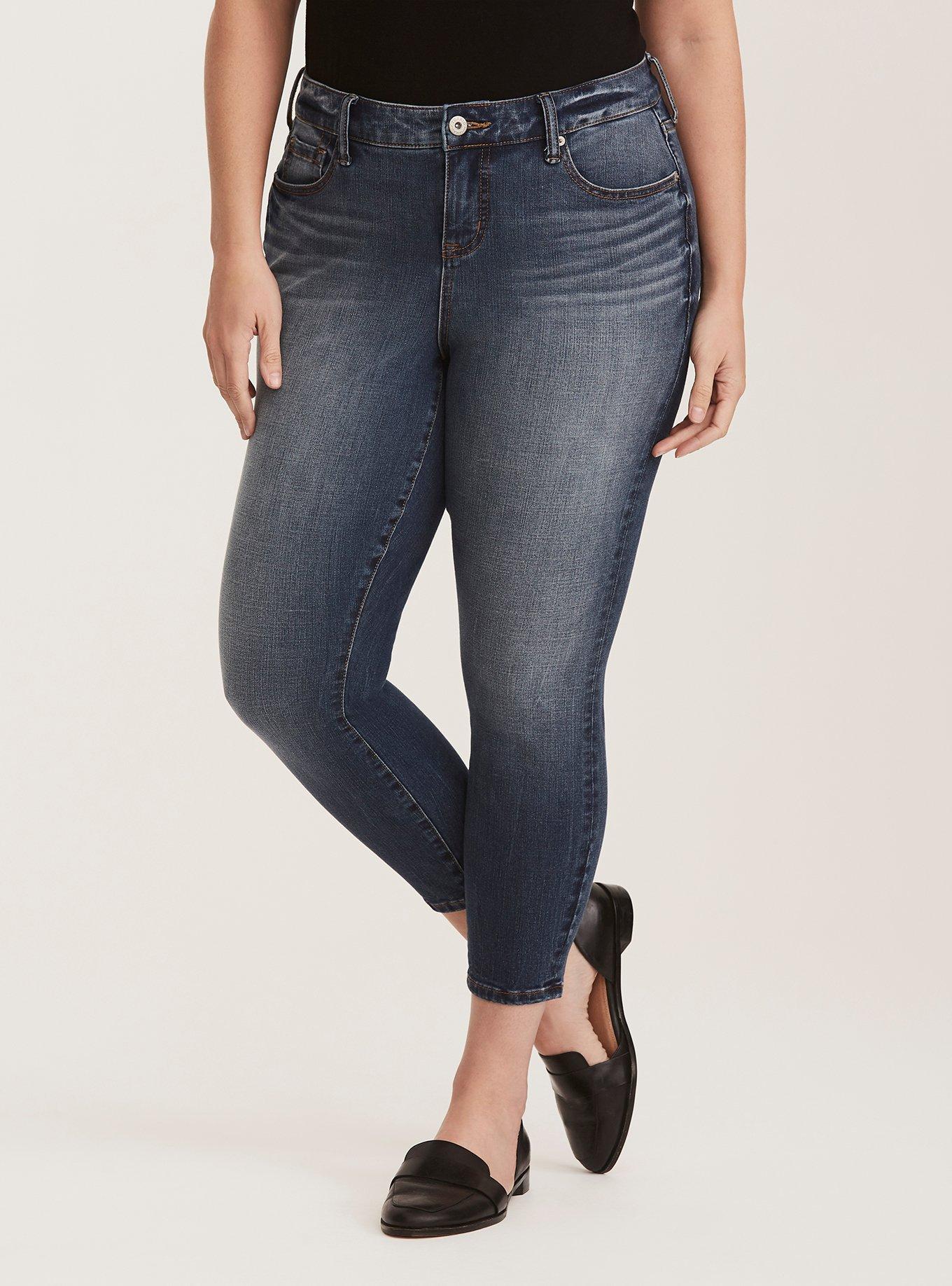 Premium Ultimate Stretch High-Rise Curvy Skinny Jeans - Medium Wash, CLOVERDALE, alternate