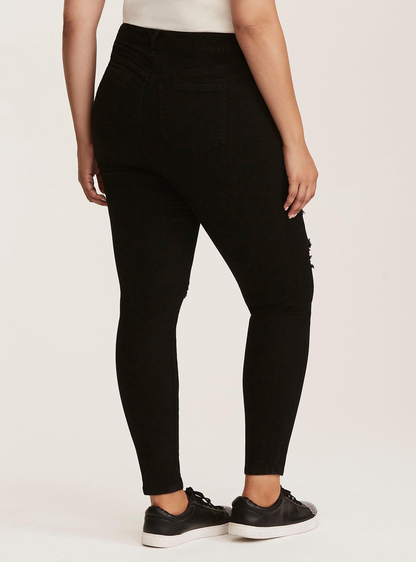 Mid waist Butt lifting Shaping Jeans/Jeggings - Black stone