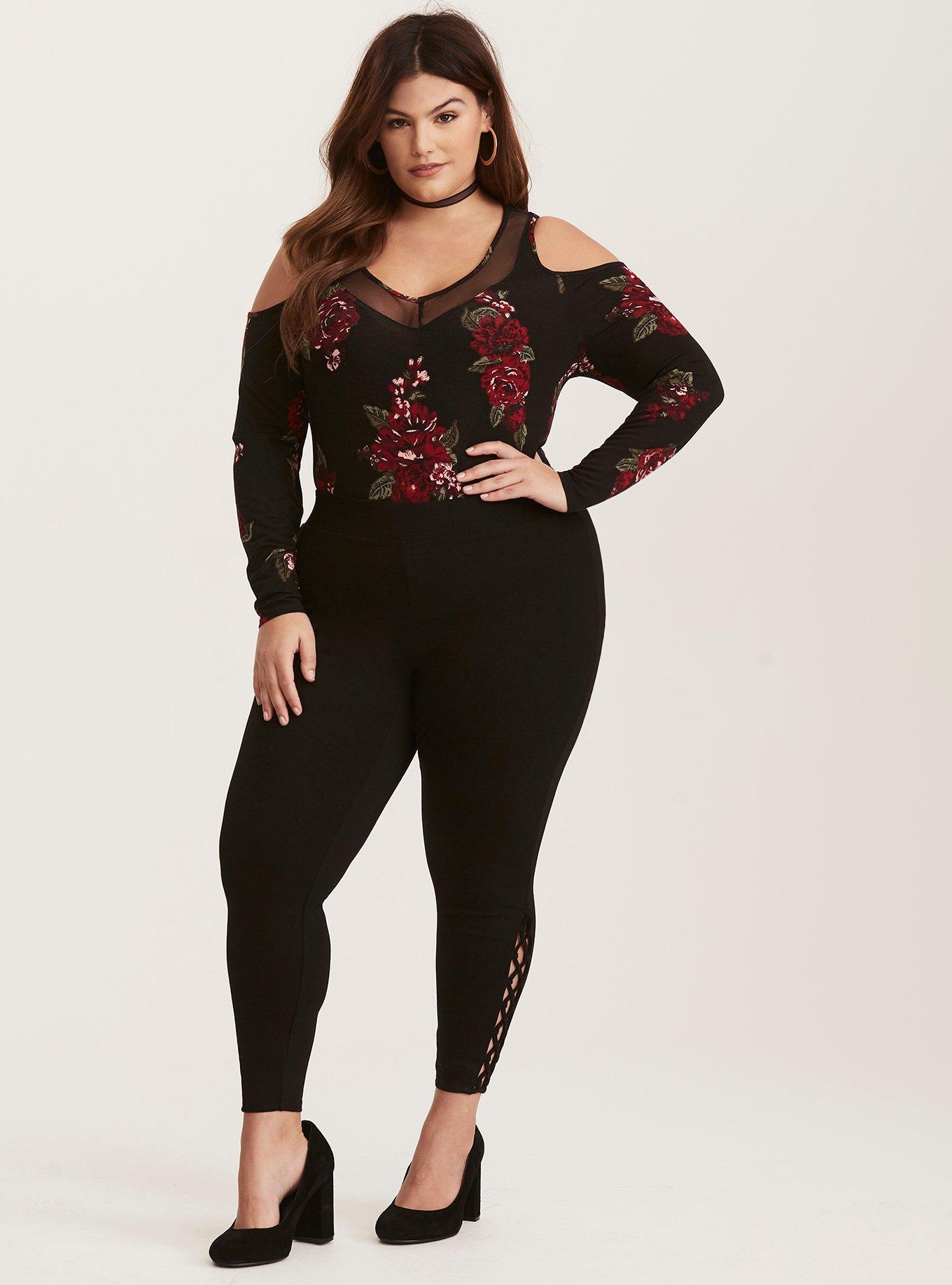 PLUS SIZE Women's Premium Ponte Leggings | Made in USA | 1X 2X 3X 4X 5X