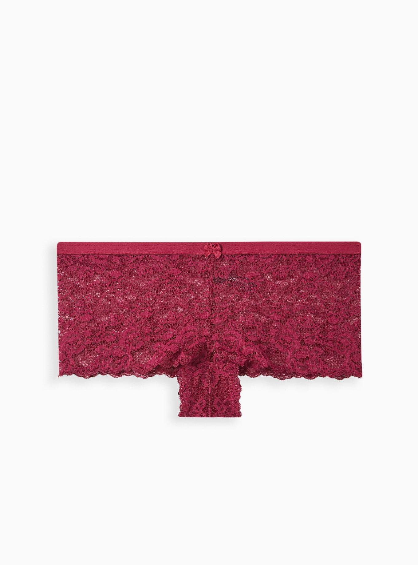 Plus Size - Super Soft Lace Mid-Rise Cheeky Panty - Torrid