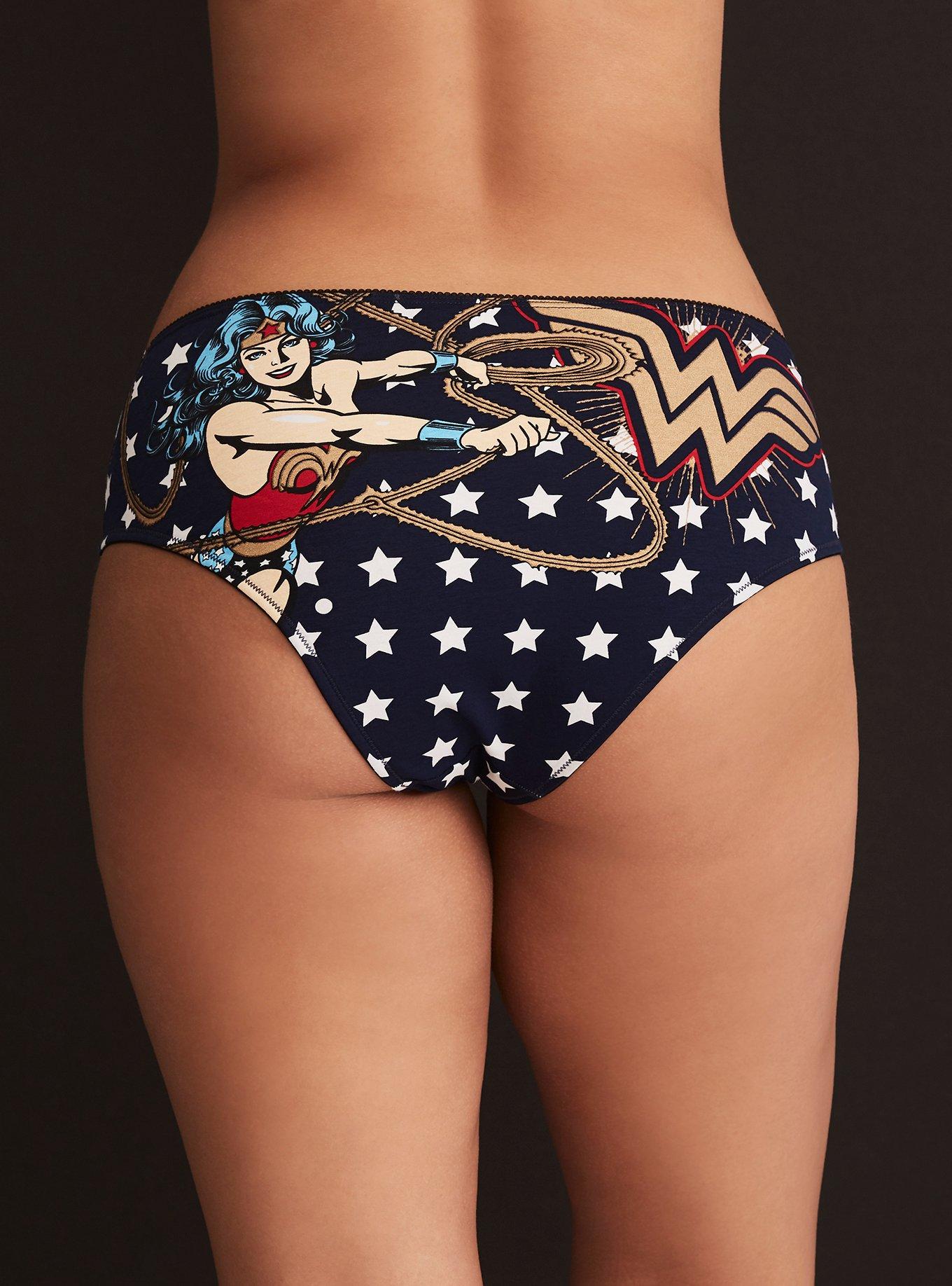 Plus Size - Wonder Woman Foil Cotton Hipster Panty - Torrid
