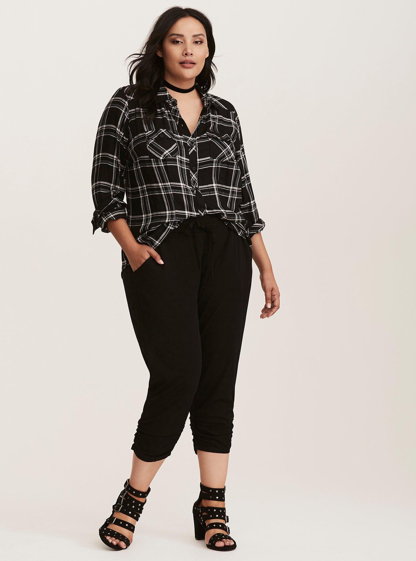 Challis Jogger Pants, BLACK PINK FLORAL, alternate