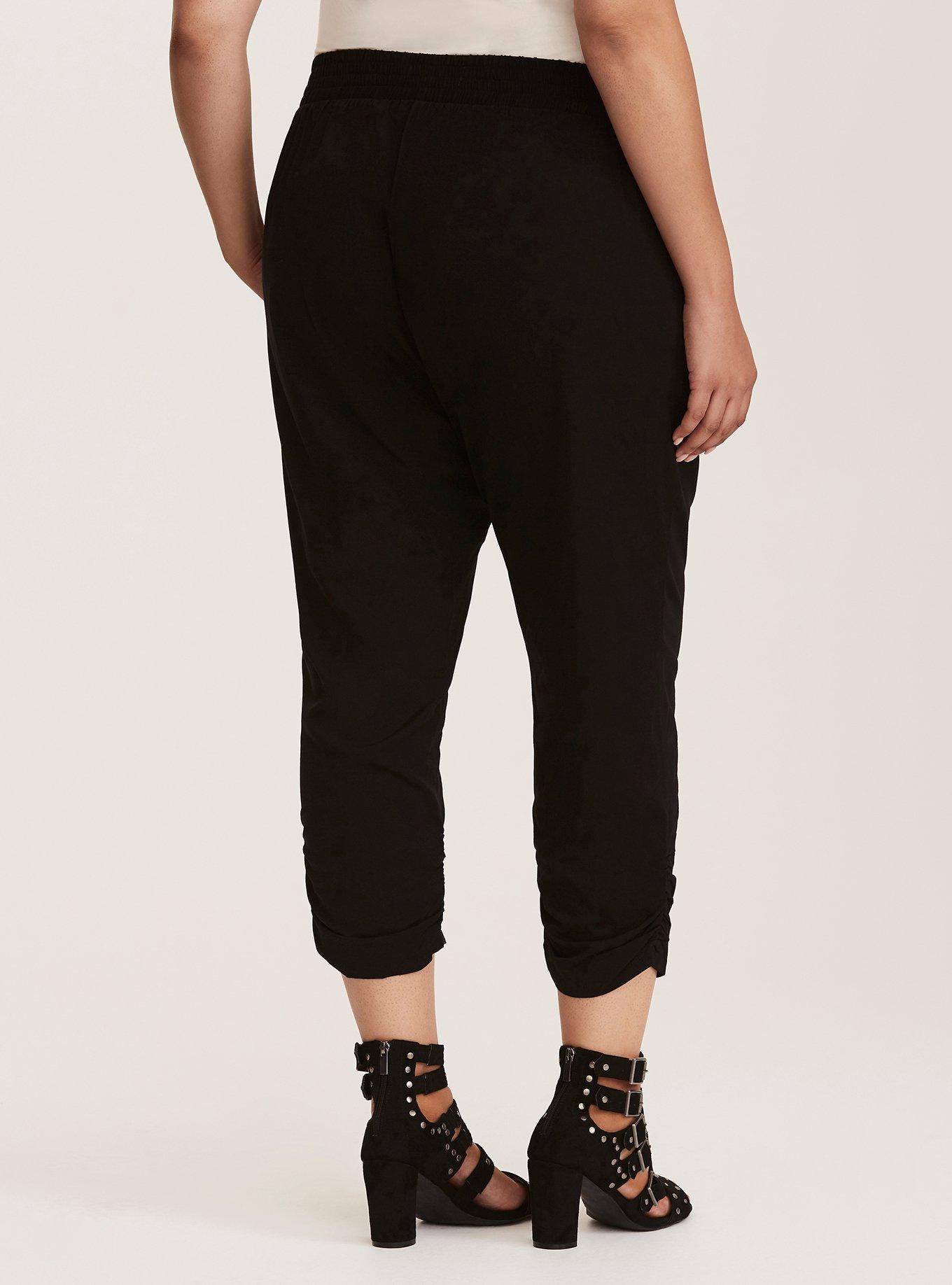 Challis Jogger Pants, BLACK PINK FLORAL, alternate