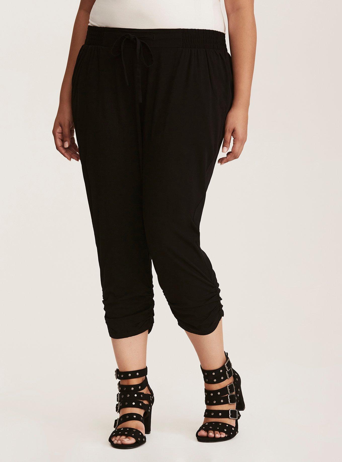 Challis Jogger Pants, BLACK PINK FLORAL, alternate