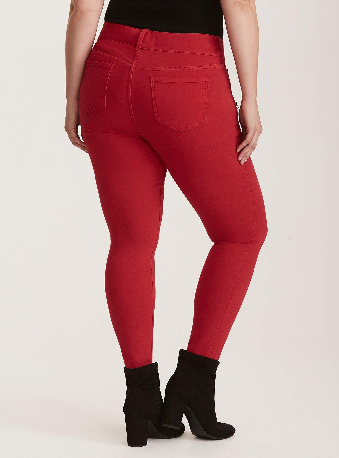 Jeggings red hot sale