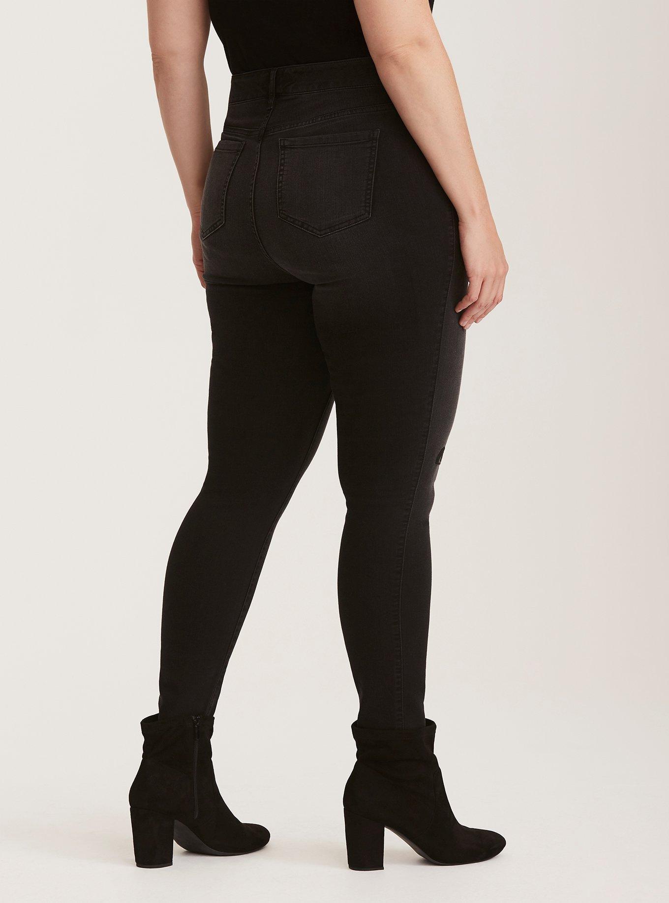 Premium Stretch Ultra Skinny Jean &ndash; Patched Black Wash, DEAD OF NIGHT, alternate