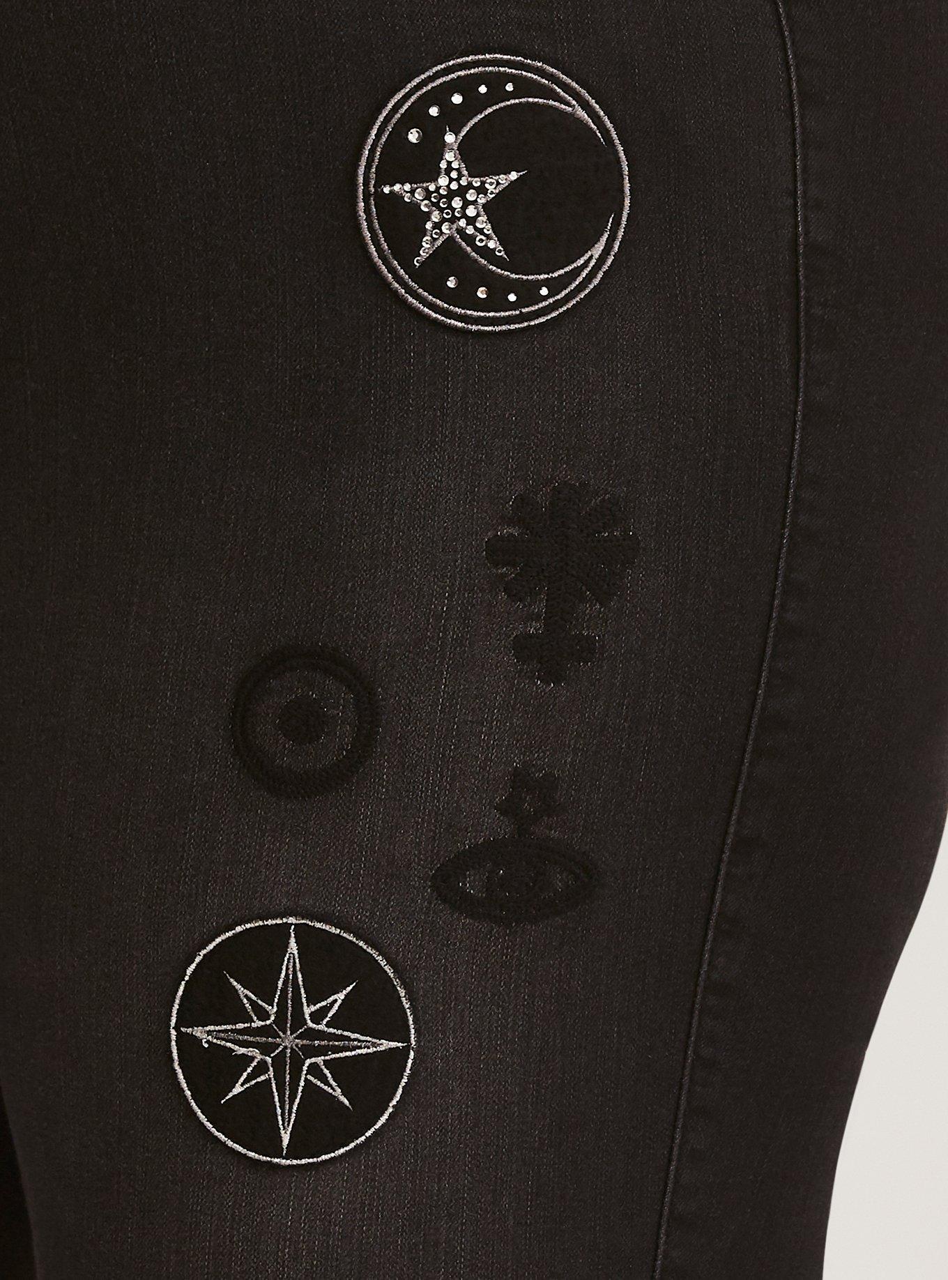 Premium Stretch Ultra Skinny Jean &ndash; Patched Black Wash, DEAD OF NIGHT, alternate