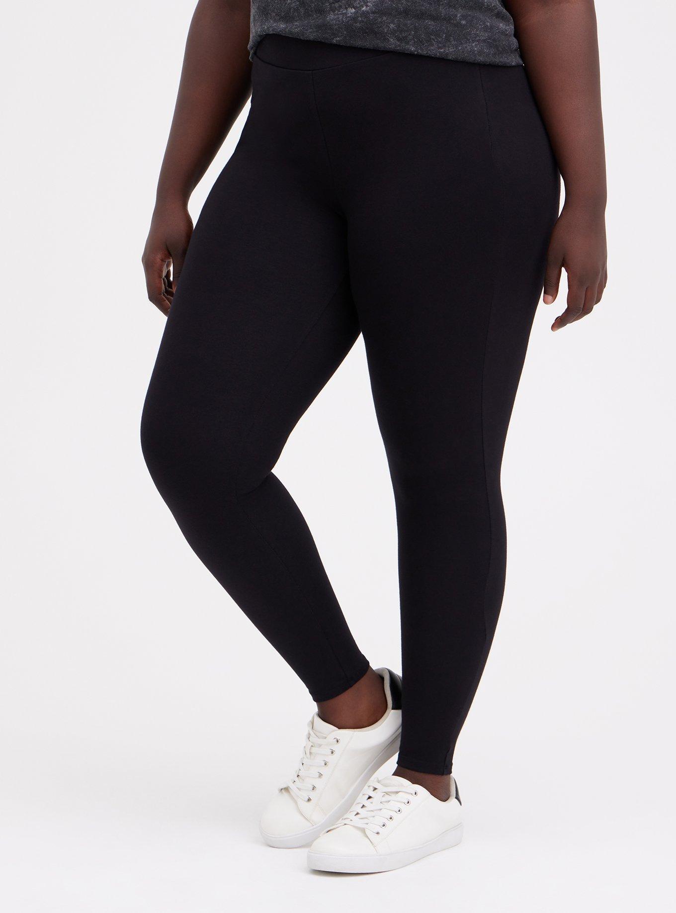 Plus Size - Premium Legging - Skull Bolt Side Detail Black - Torrid