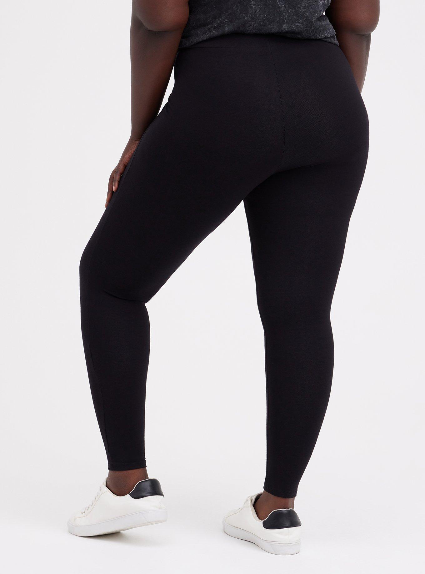 Plus Size - Full Length Signature Waist Flocked Legging - Torrid