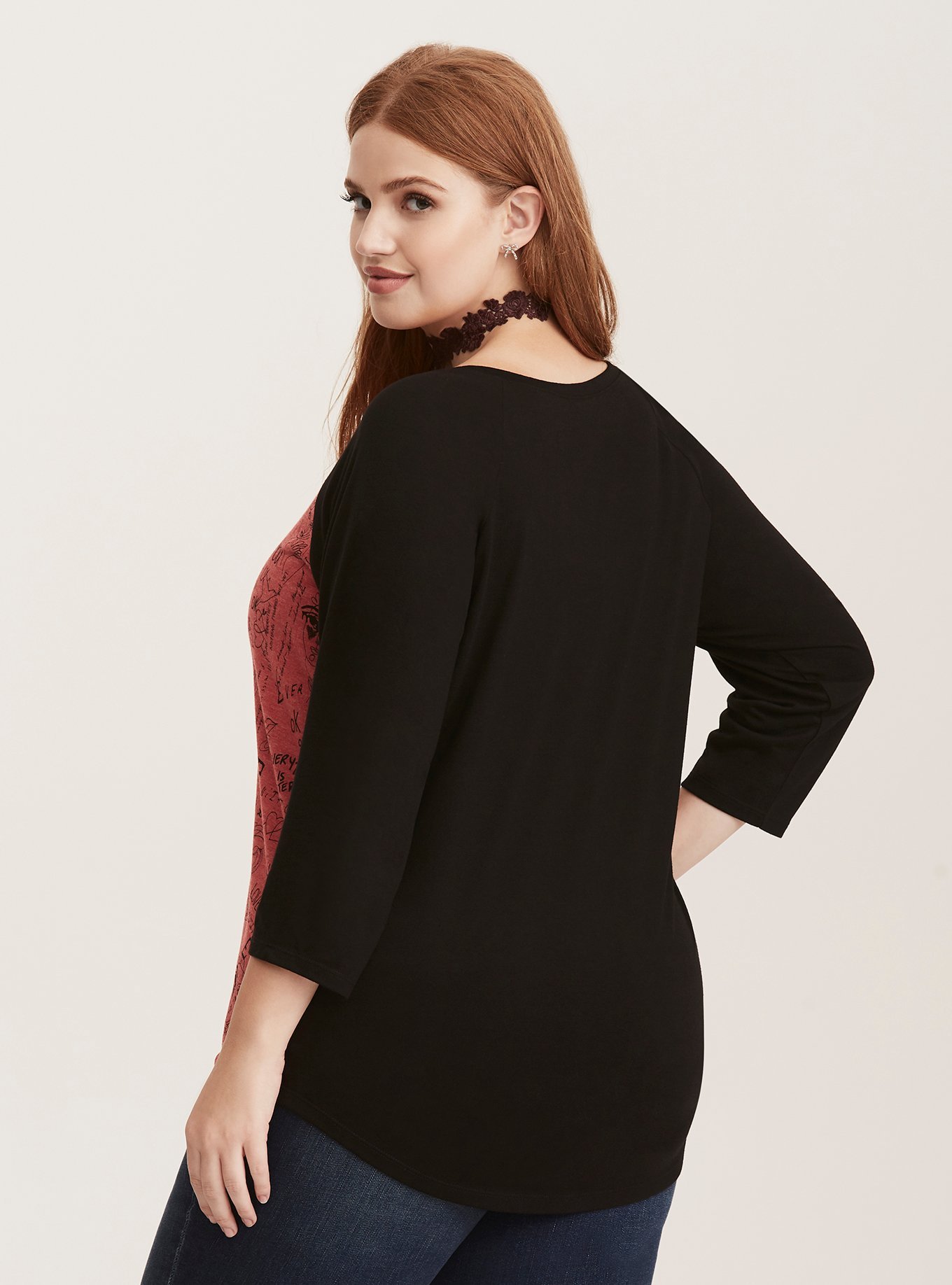 Plus Size - Verbiage Raglan Tee - Torrid