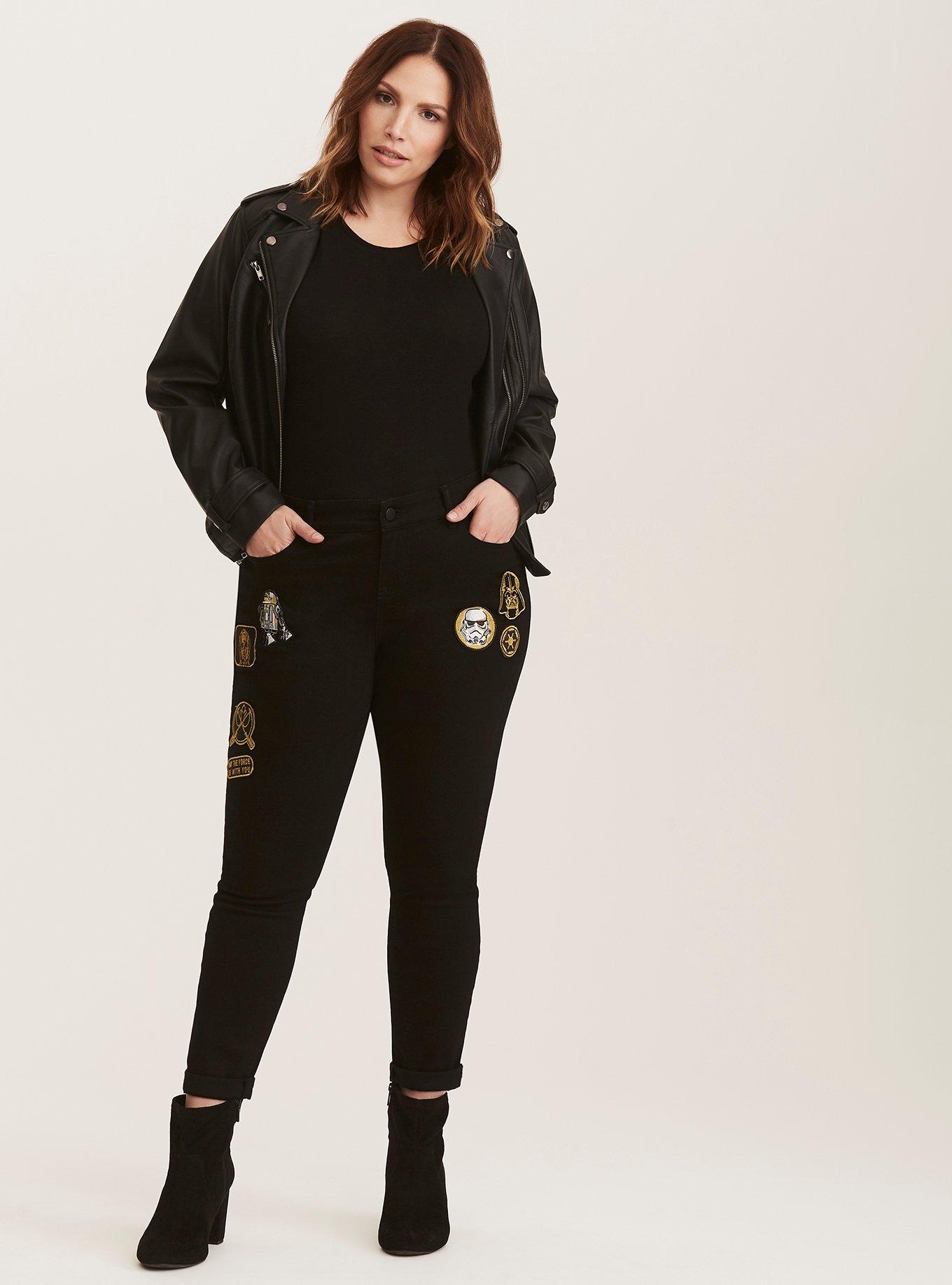 Plus Size Her Universe Star Wars Premium Skinny Jeans Black