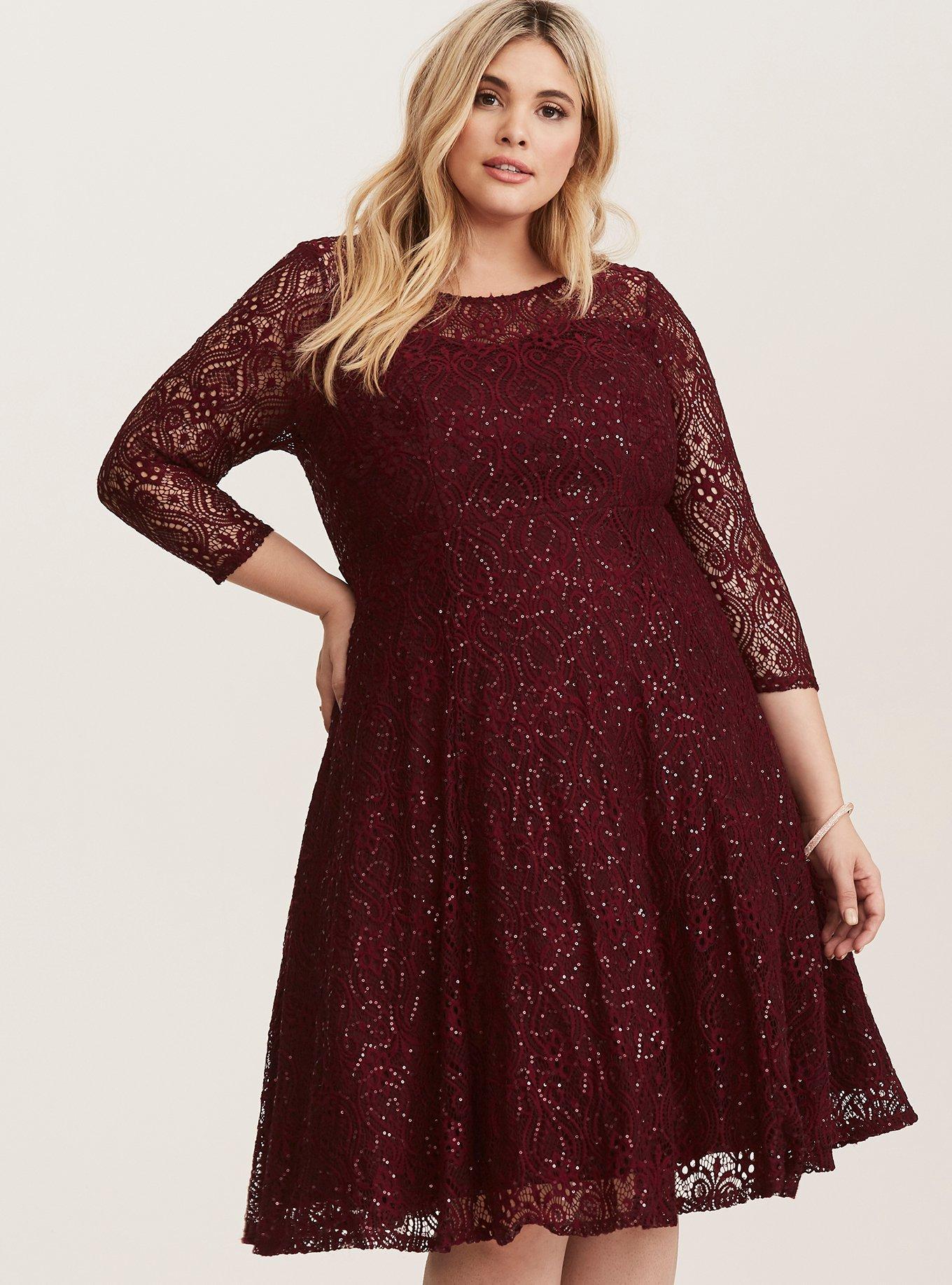 Merlot on sale lace dress