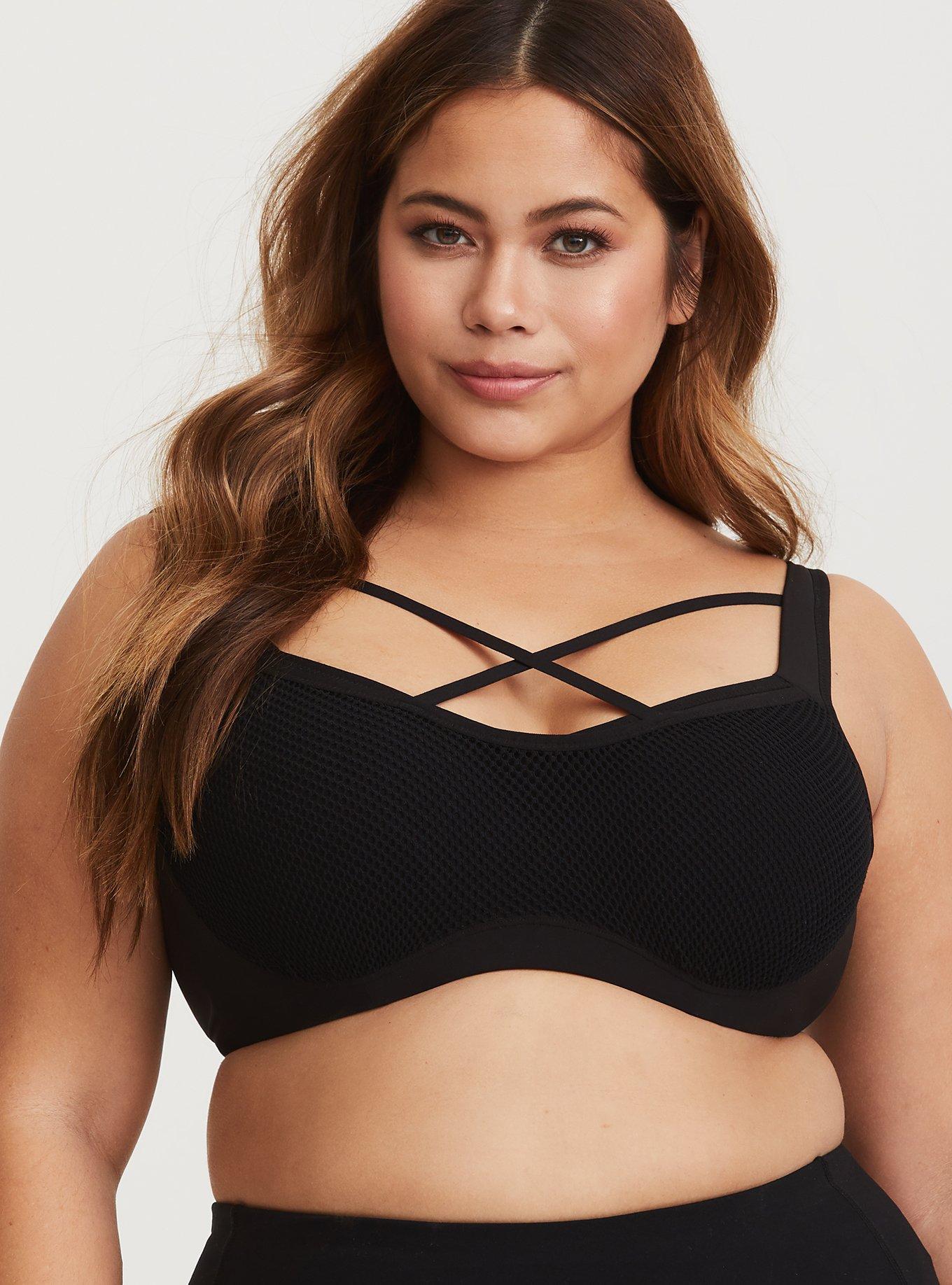 Plus Size - Mid Impact Underwire Strappy Active Sports Bra - Torrid