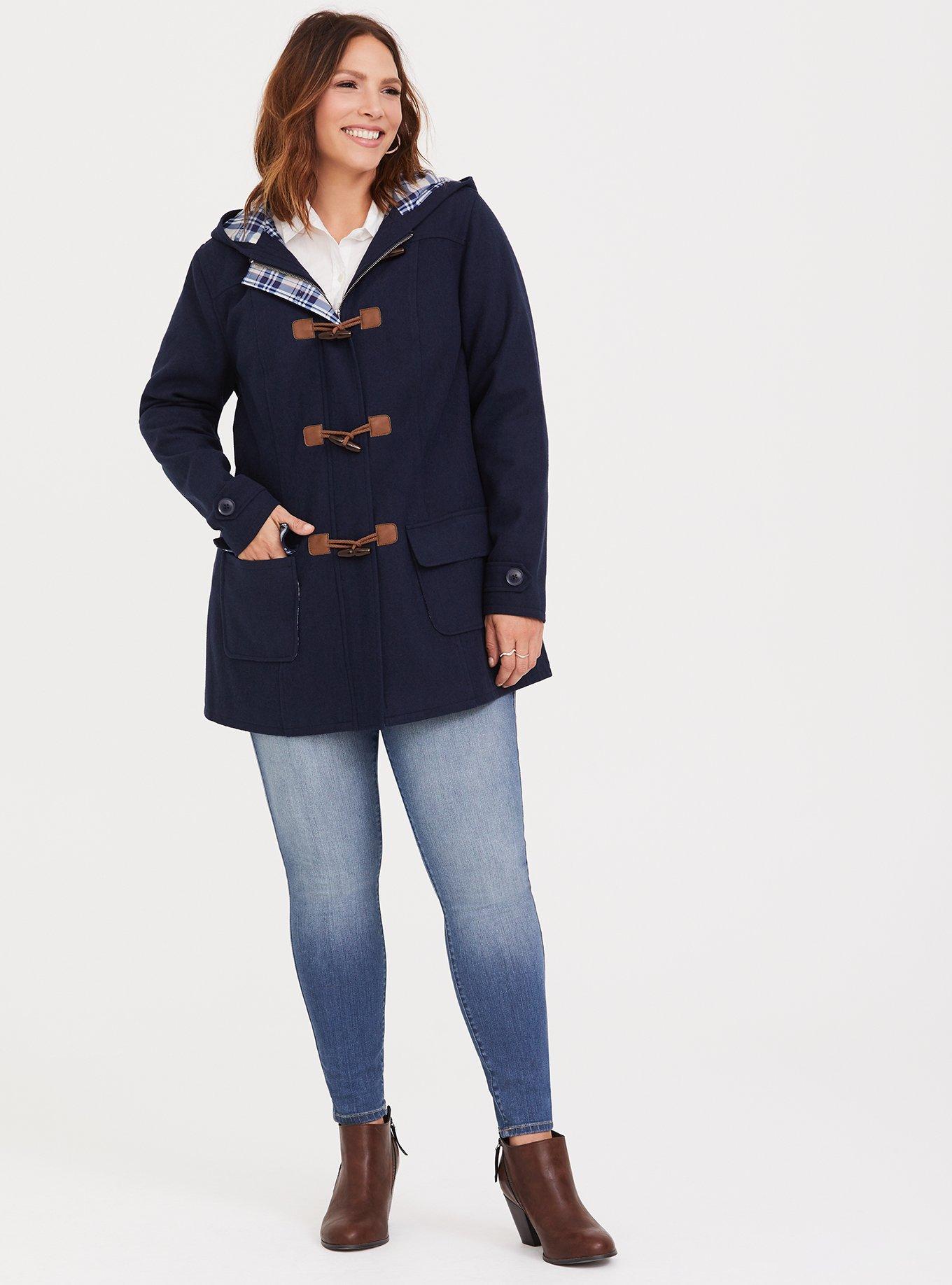 Her Universe Doctor Who Navy Toggle Peacoat, NAVY, alternate