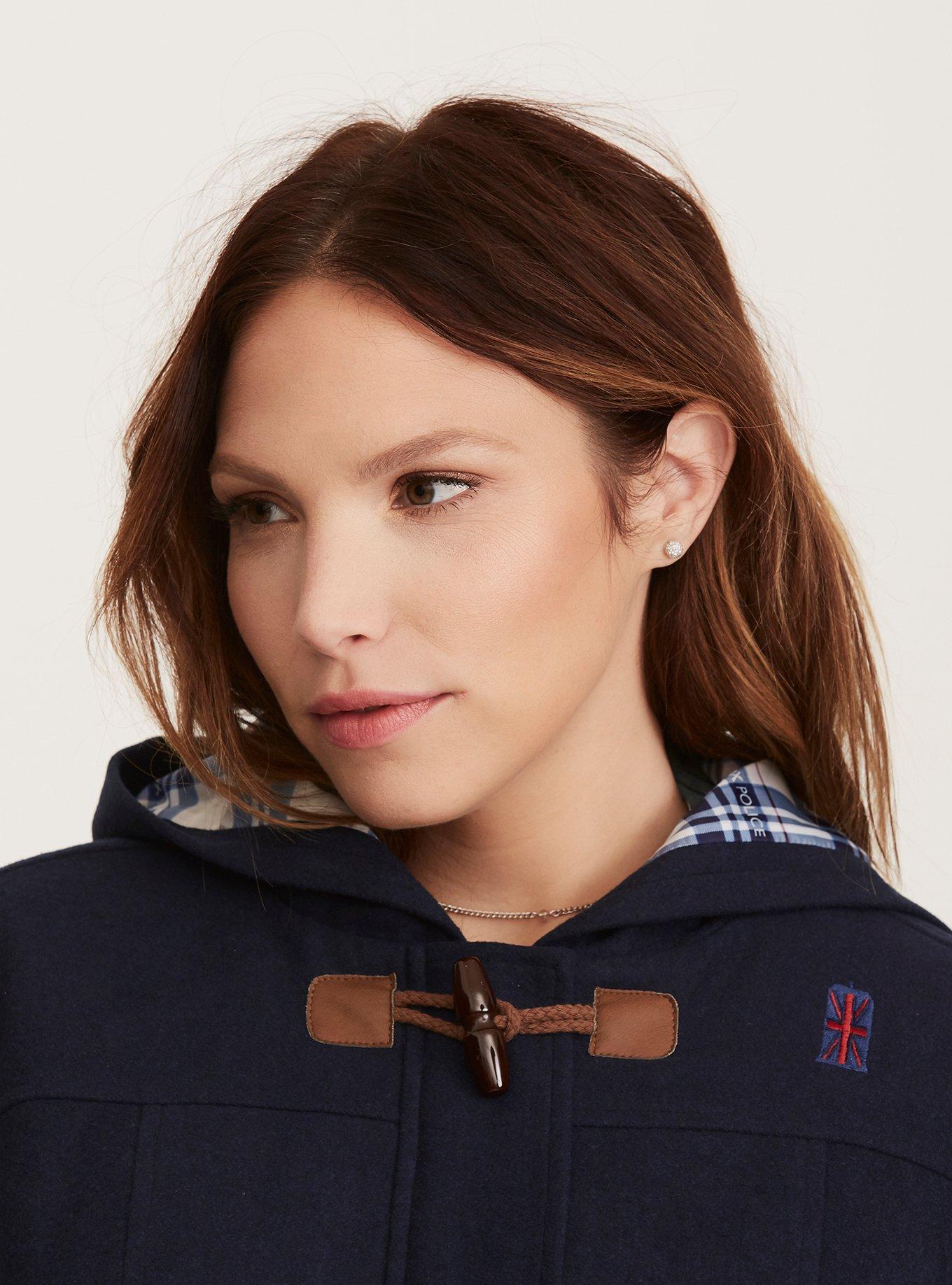 Her Universe Doctor Who Navy Toggle Peacoat, NAVY, alternate