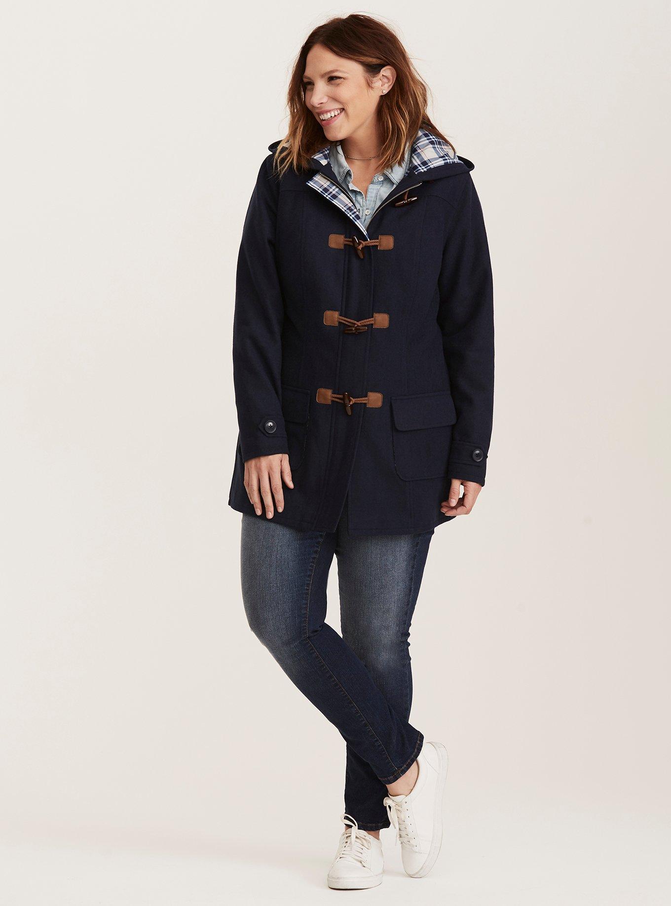 Her Universe Doctor Who Navy Toggle Peacoat, NAVY, alternate