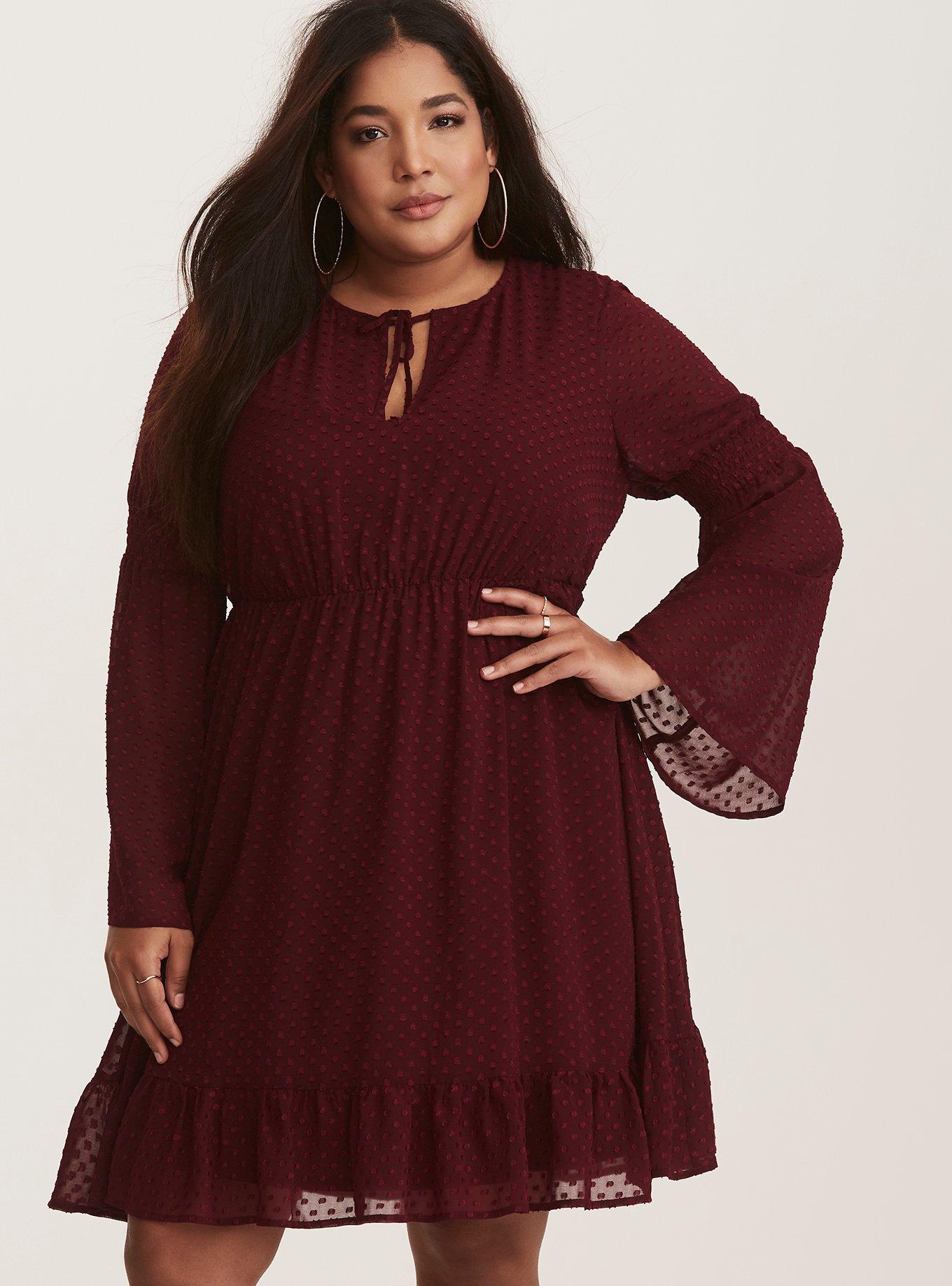 Torrid textured shop skater dress